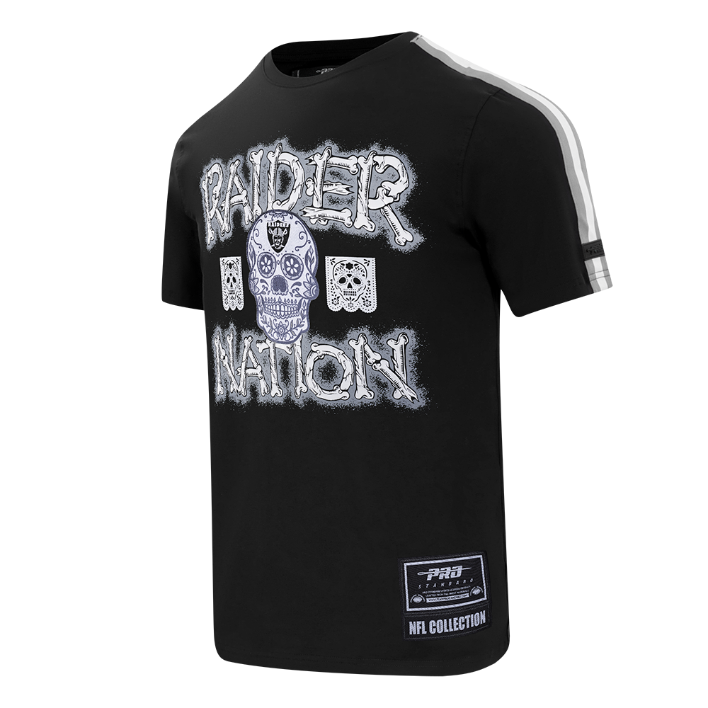 Playera Día De Muertos Pro Standard Bones Las Vegas Raiders
