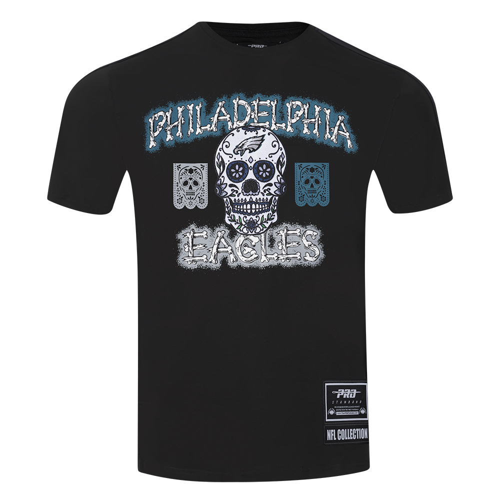 Playera Día De Muertos Pro Standard Bones Philadelphia Eagles