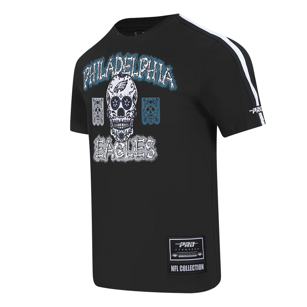 Playera Día De Muertos Pro Standard Bones Philadelphia Eagles