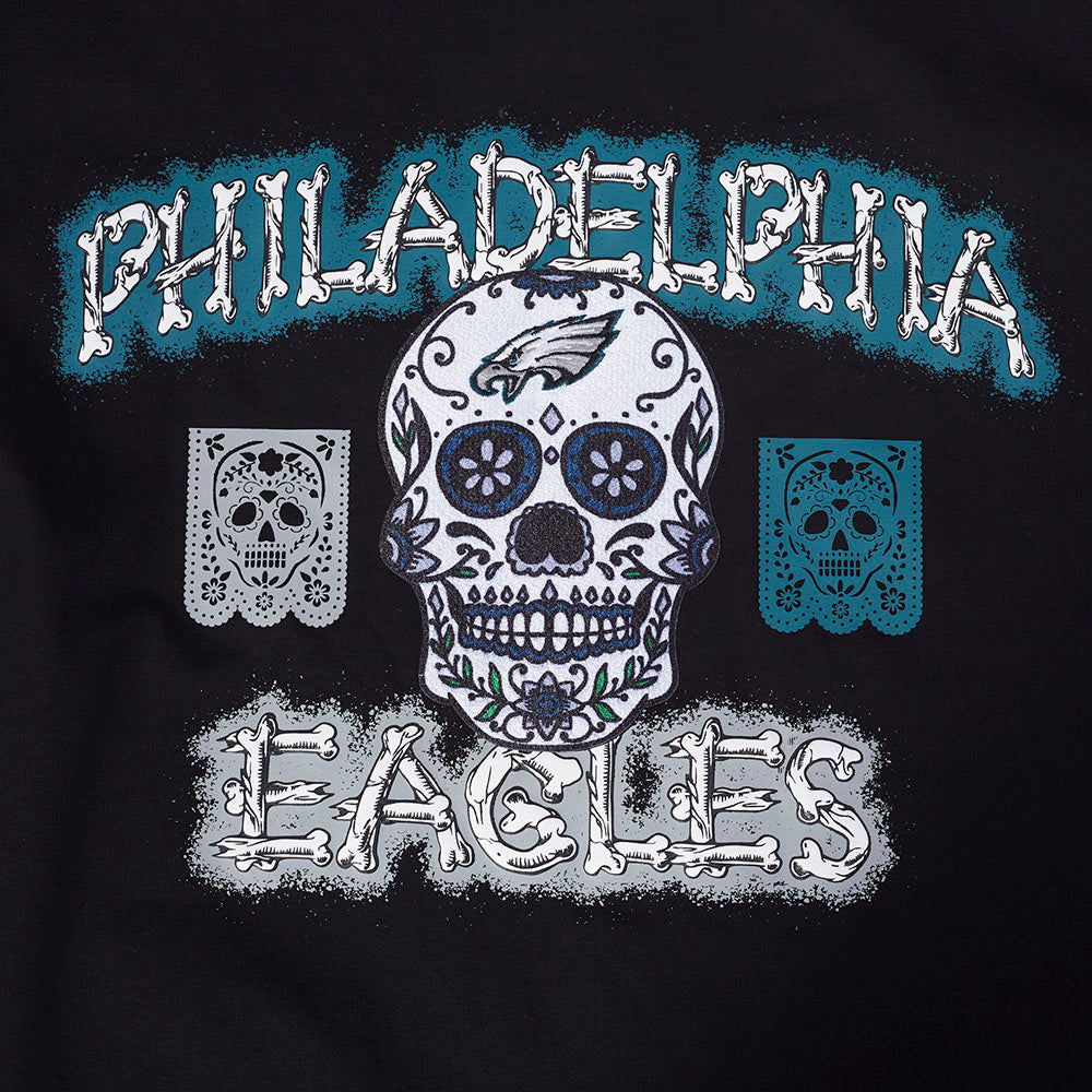 Playera Día De Muertos Pro Standard Bones Philadelphia Eagles
