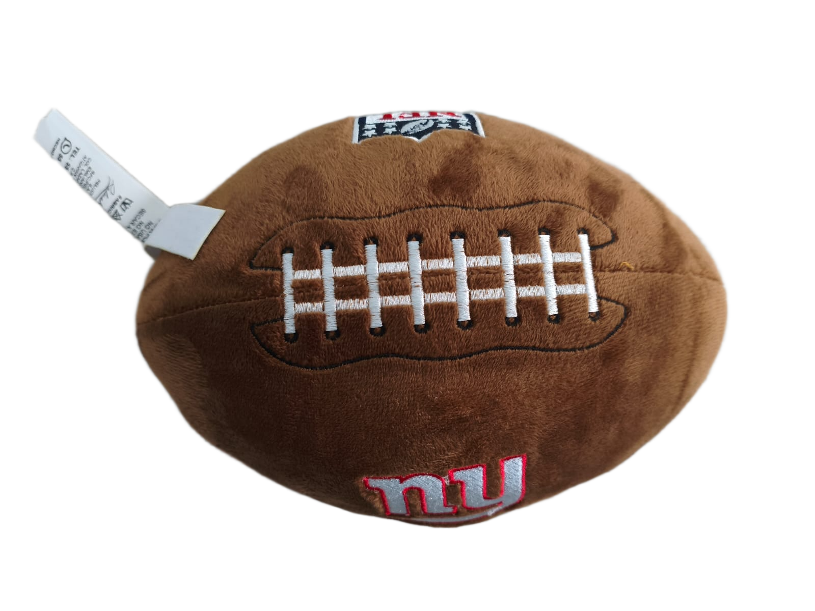 Peluche Balón Felpa Suave 23cm Bordado NFL Giants - NERIAS DEPORTES