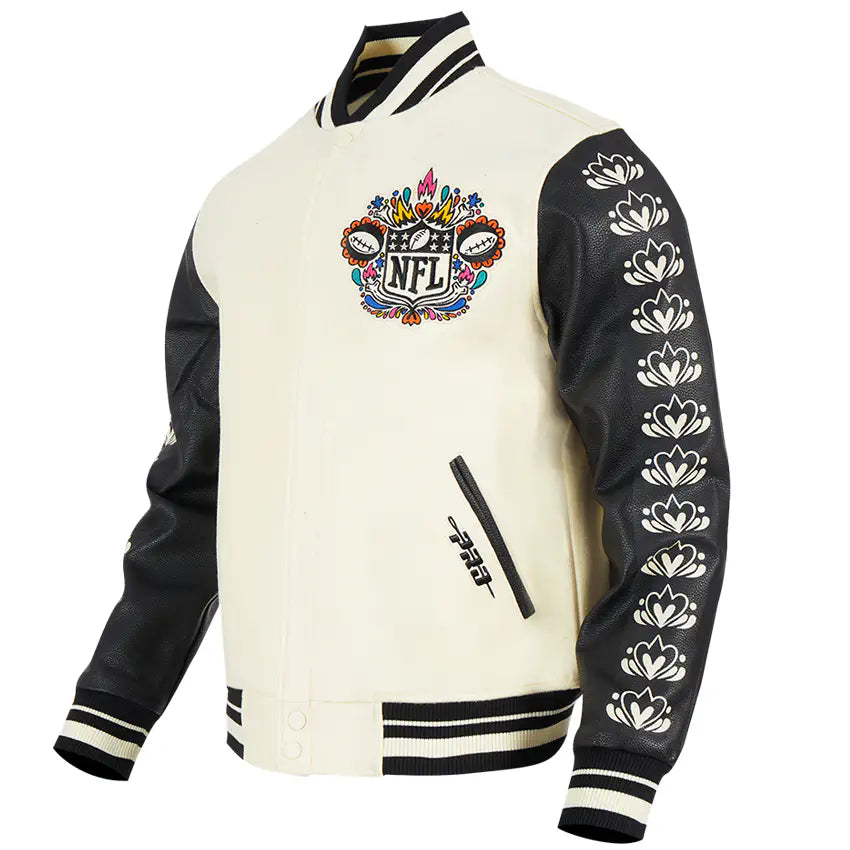 Chamarra Varsity Hasta La Muerte NFL Bordado Pro Standard
