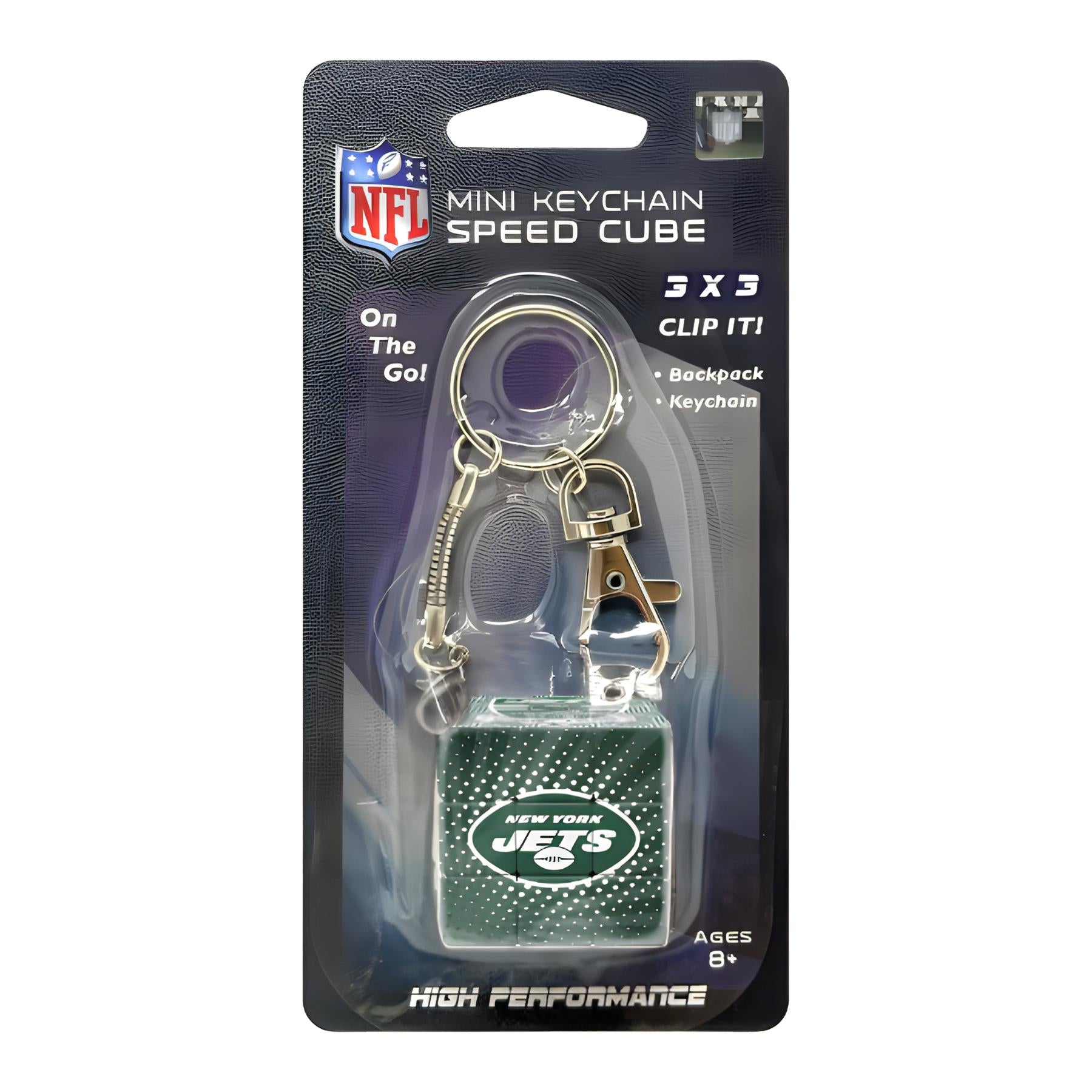 Llavero Mini Rubik NFL Jets