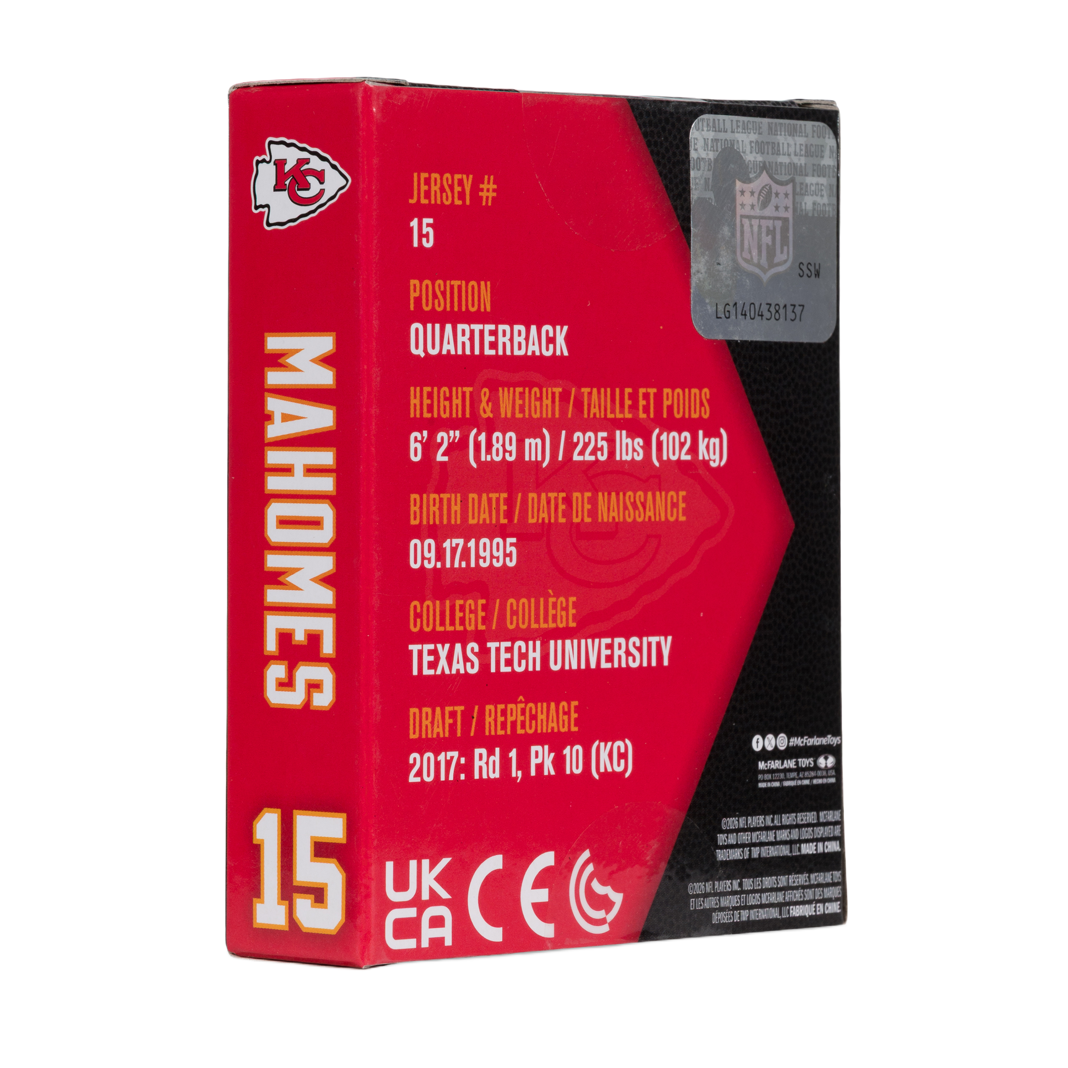 Figura Constructor Chiefs Mahomes