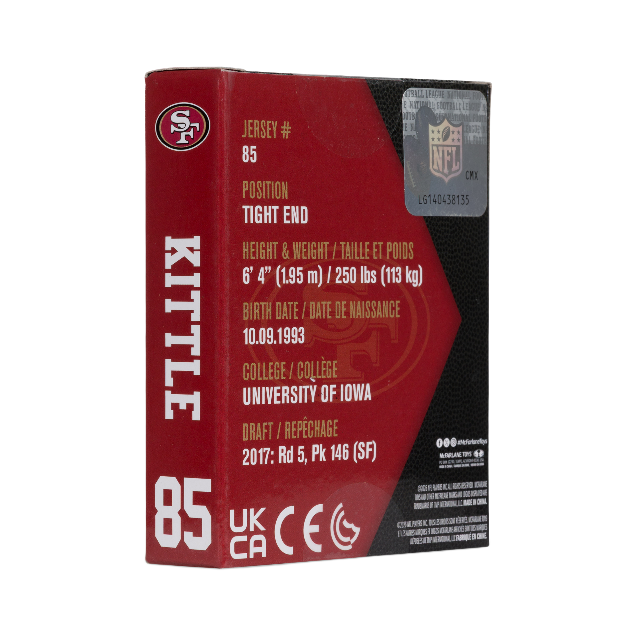 Figura Constructor 49ers Kittle