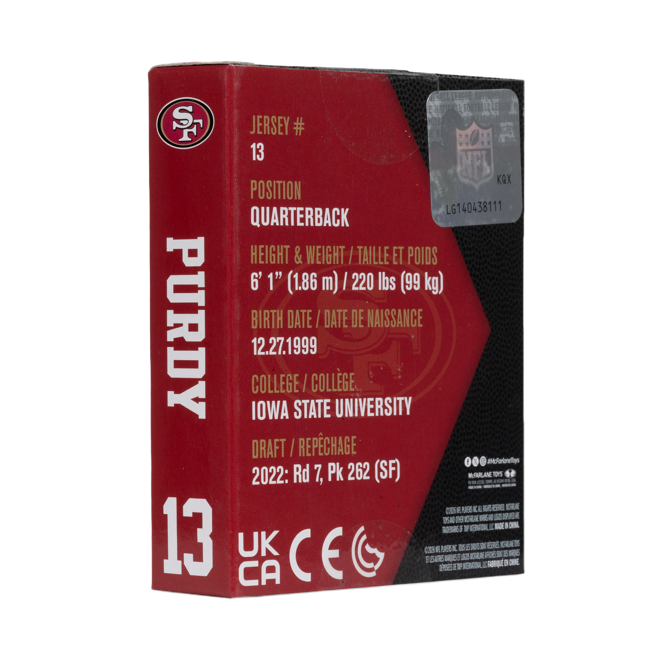 Figura Constructor 49ers Purdy
