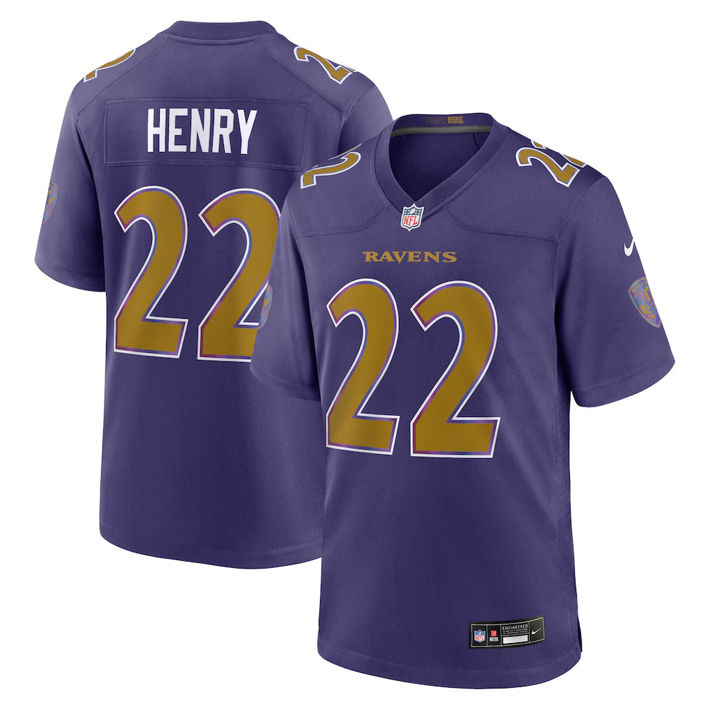 Jersey Game NFL Ravens Derrick Henry Alt Purple Adulto