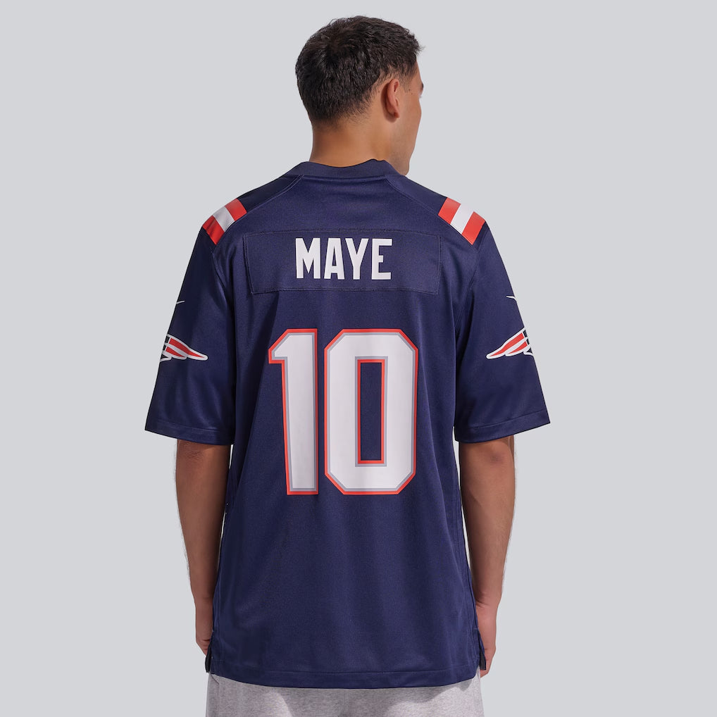 Jersey Game NFL Patriots Drake Maye Adulto