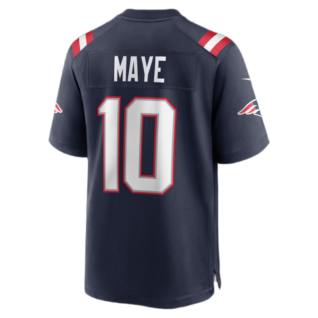 Jersey Game NFL Patriots Drake Maye Adulto