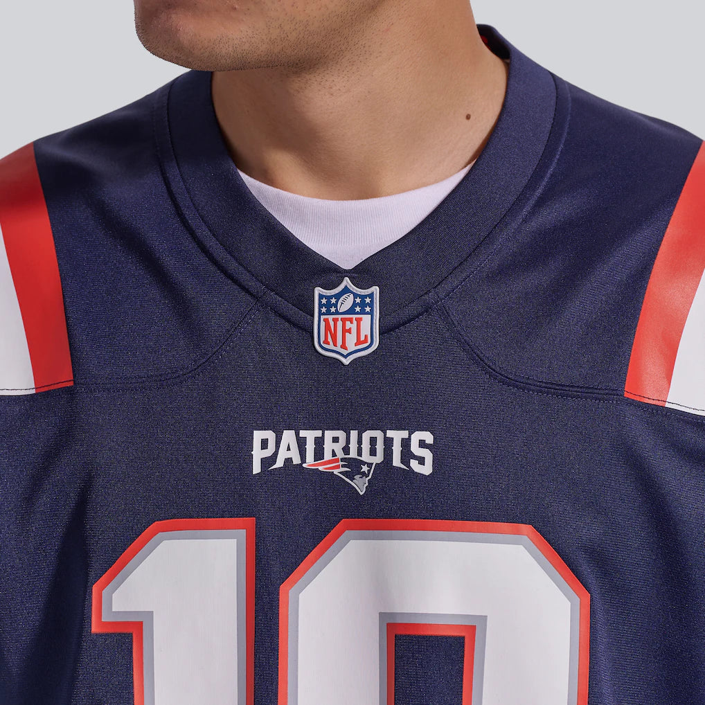 Jersey Game NFL Patriots Drake Maye Adulto