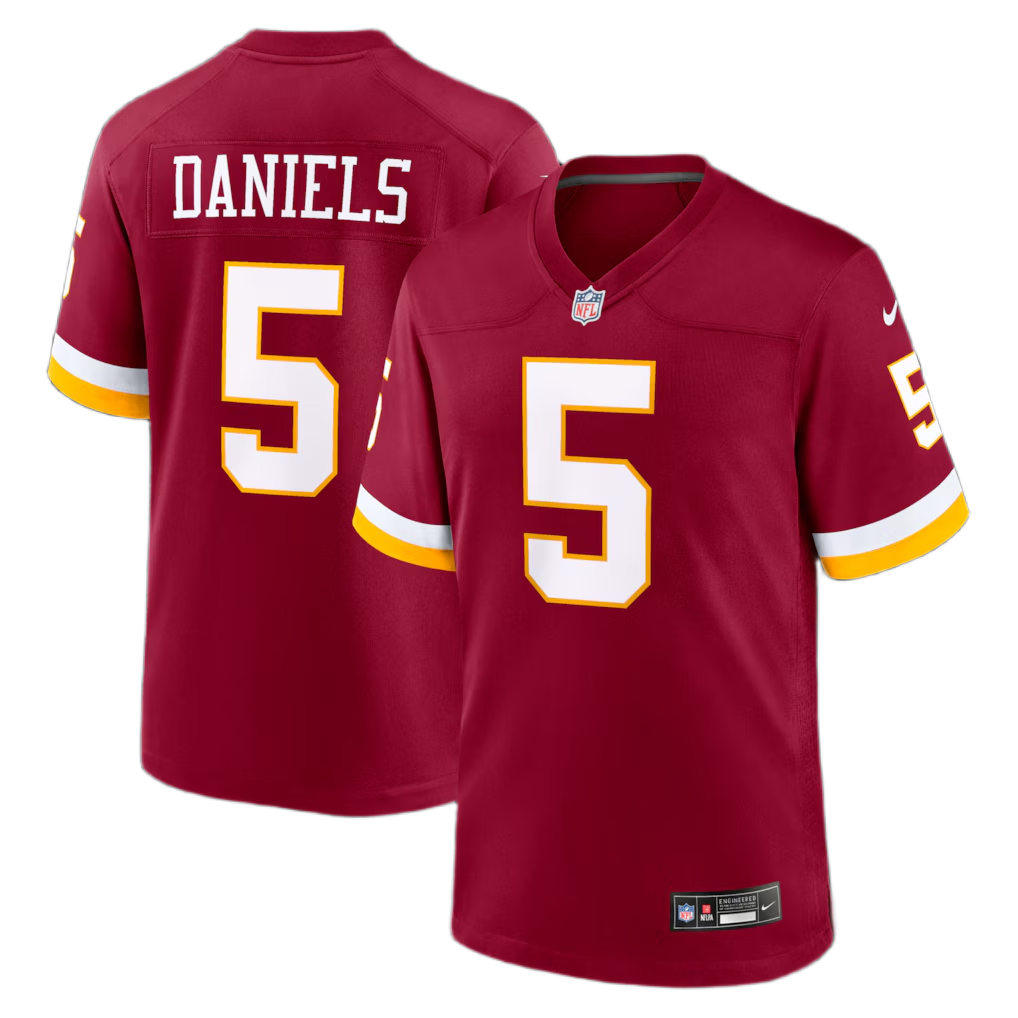 Jersey Game NFL Commanders Jayden Daniels TC Adulto 26