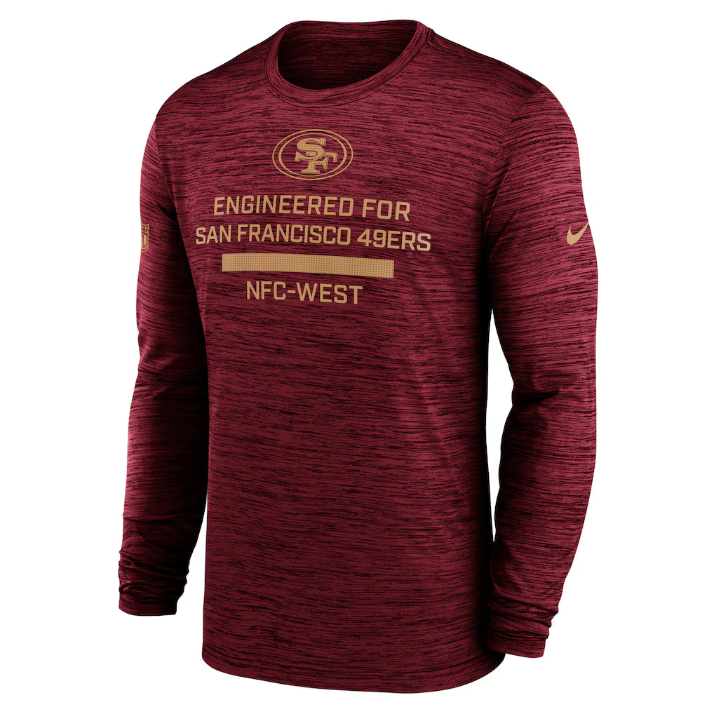 Playera Nike 25 Velocity ML 49ers