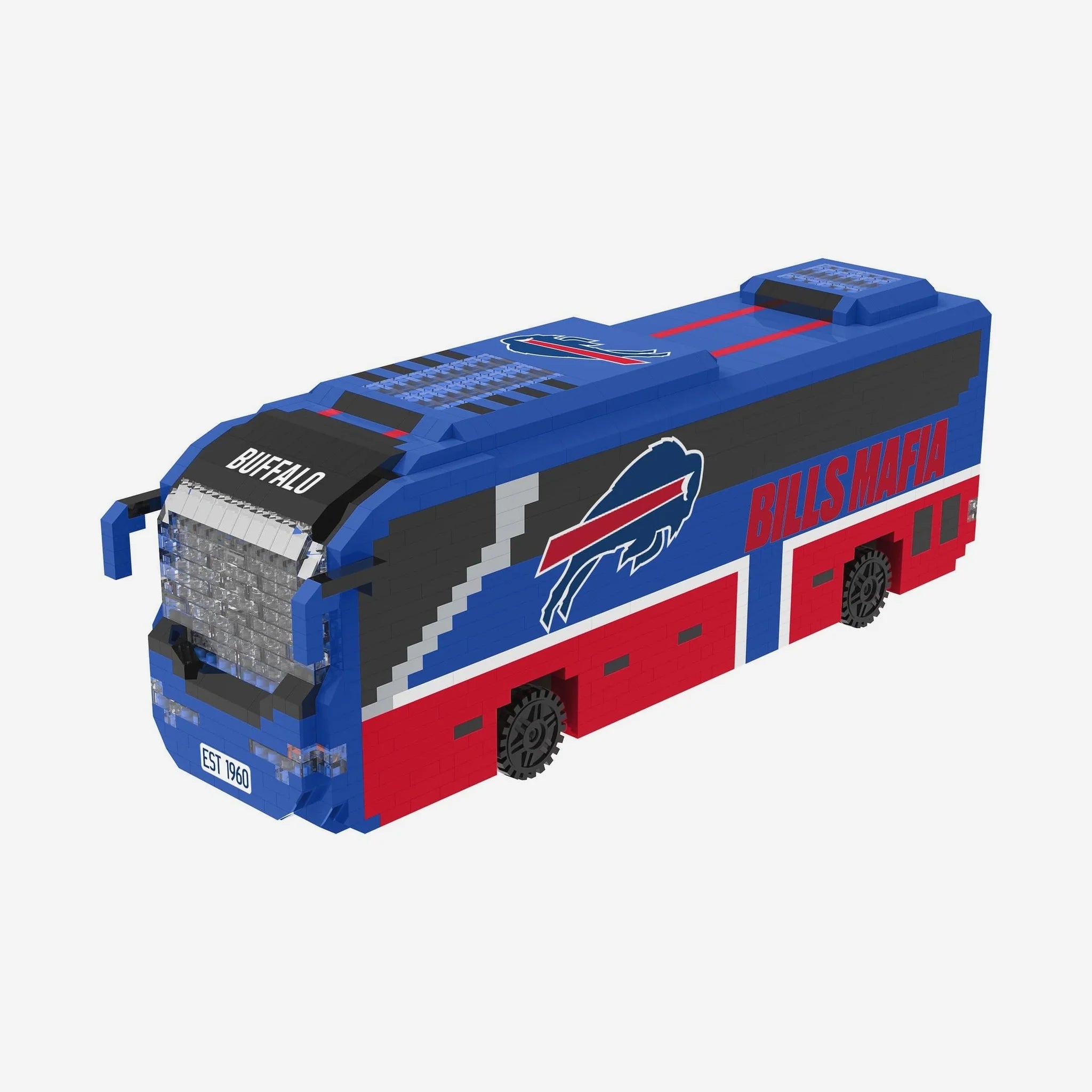 Mini Bus 3D Set Bloques Armable Foco NFL Buffalo Bills - NERIAS DEPORTES