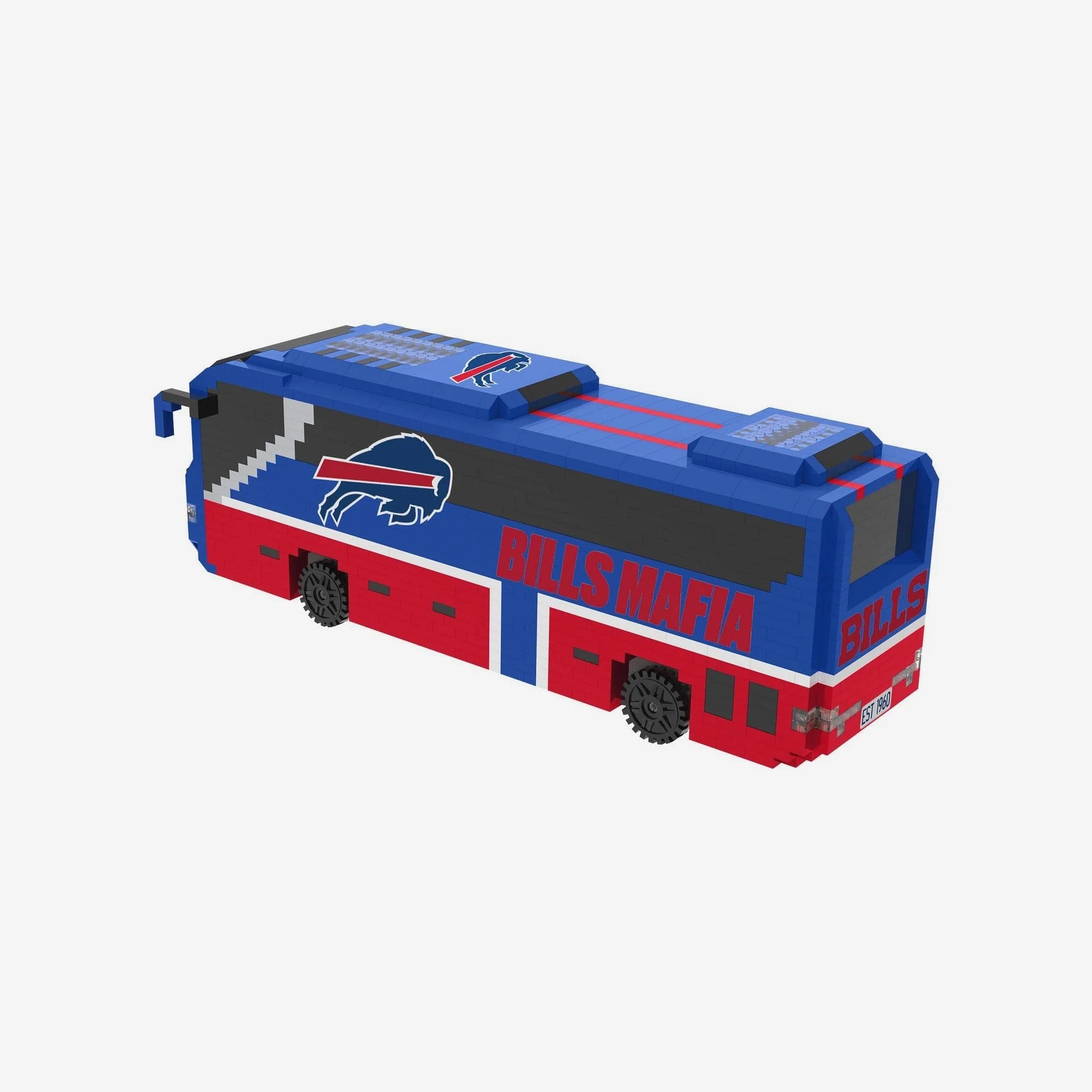 Mini Bus 3D Set Bloques Armable Foco NFL Buffalo Bills - NERIAS DEPORTES