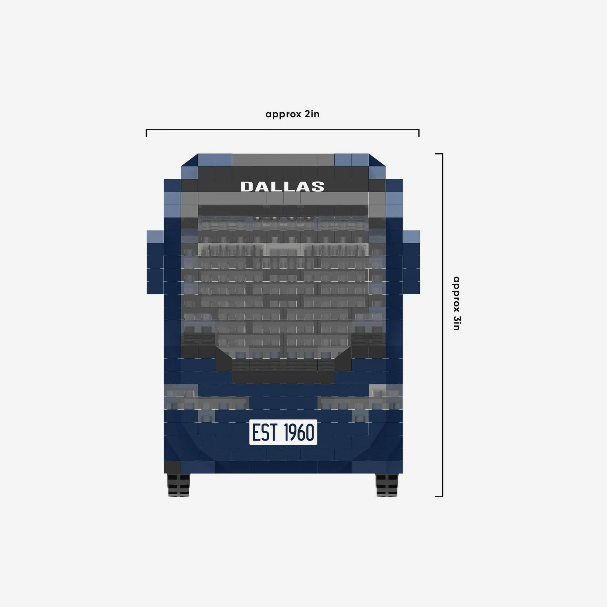 Mini Bus 3D Set Bloques Armable Foco NFL Dallas Cowboys - NERIAS DEPORTES
