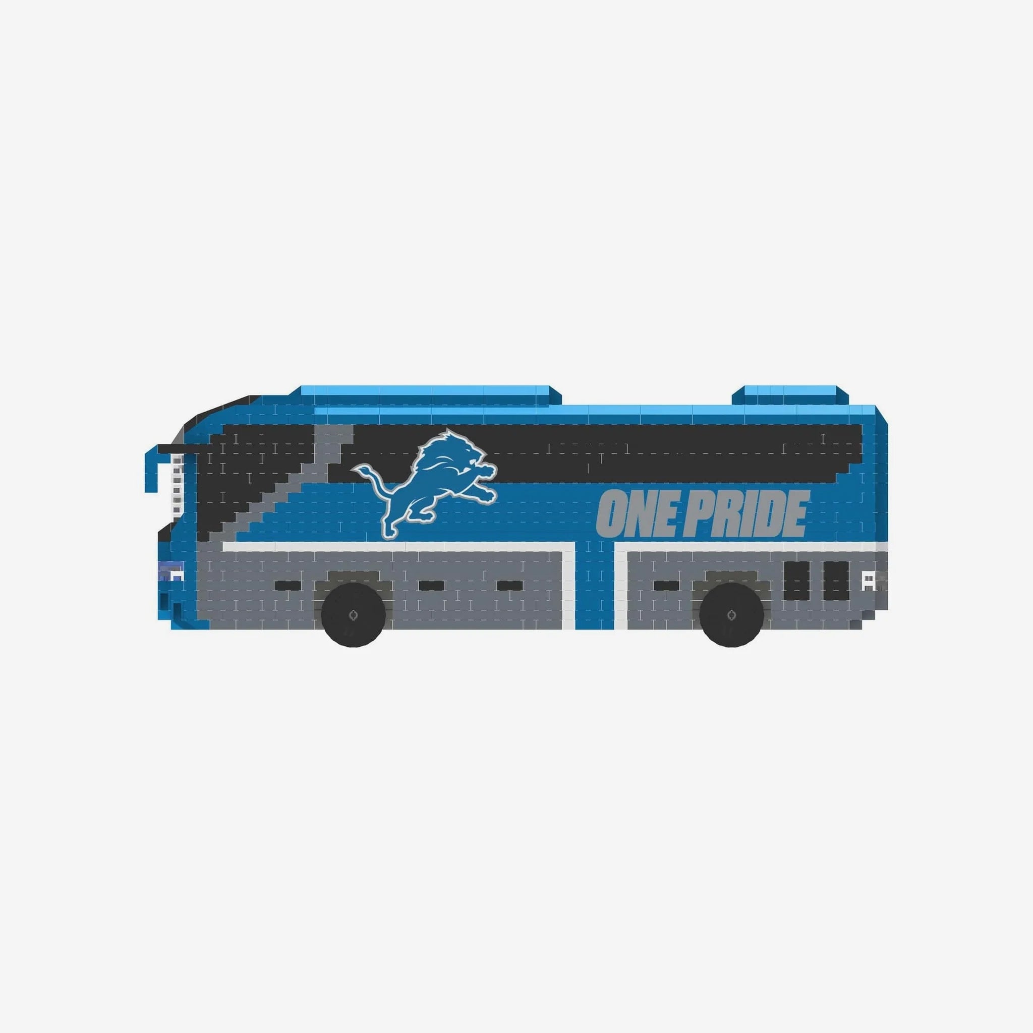 Mini Bus 3D Set Bloques Armable Foco NFL Detroit Lions - NERIAS DEPORTES