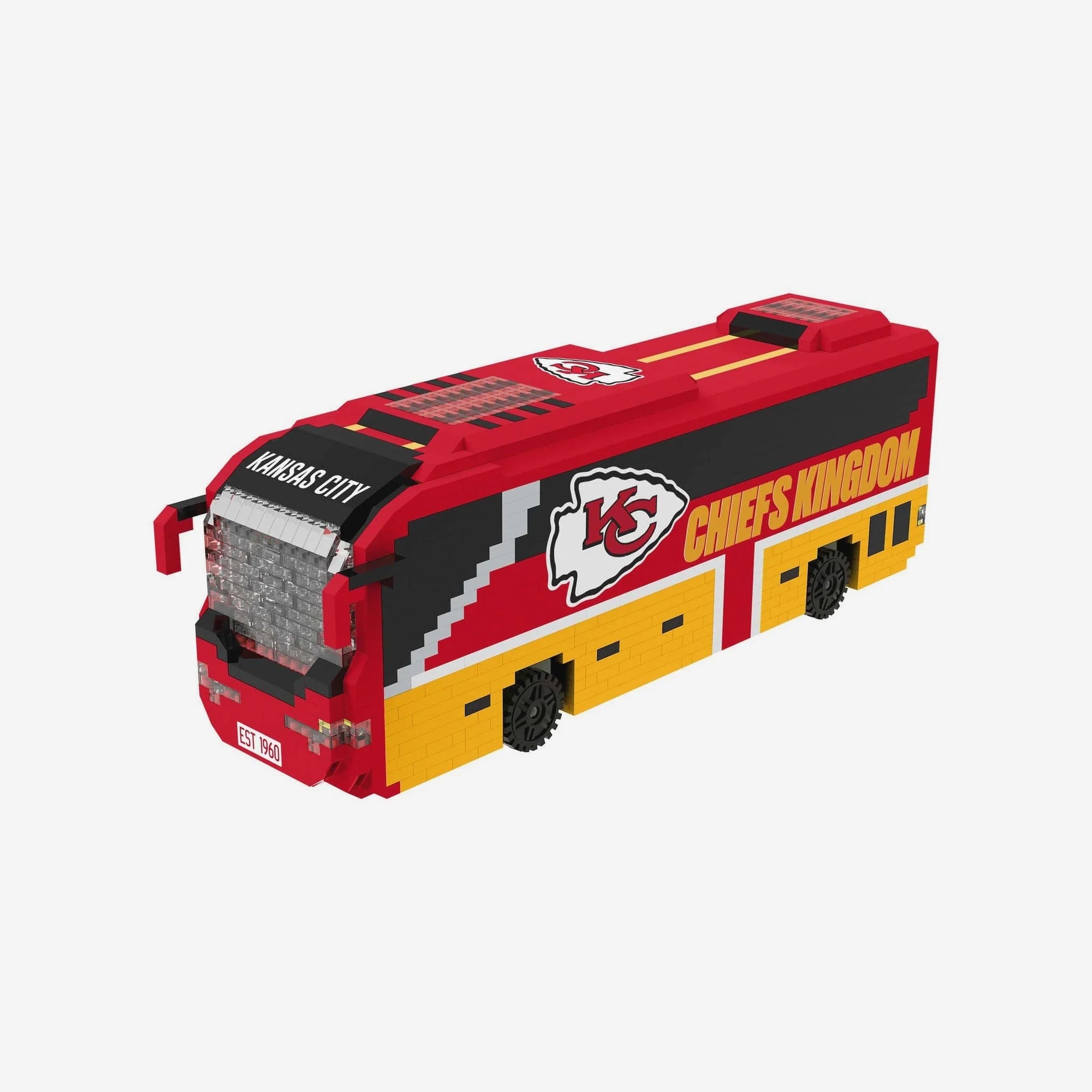 Mini Bus 3D Set Bloques Armable Foco NFL Kansas City Chiefs - NERIAS DEPORTES