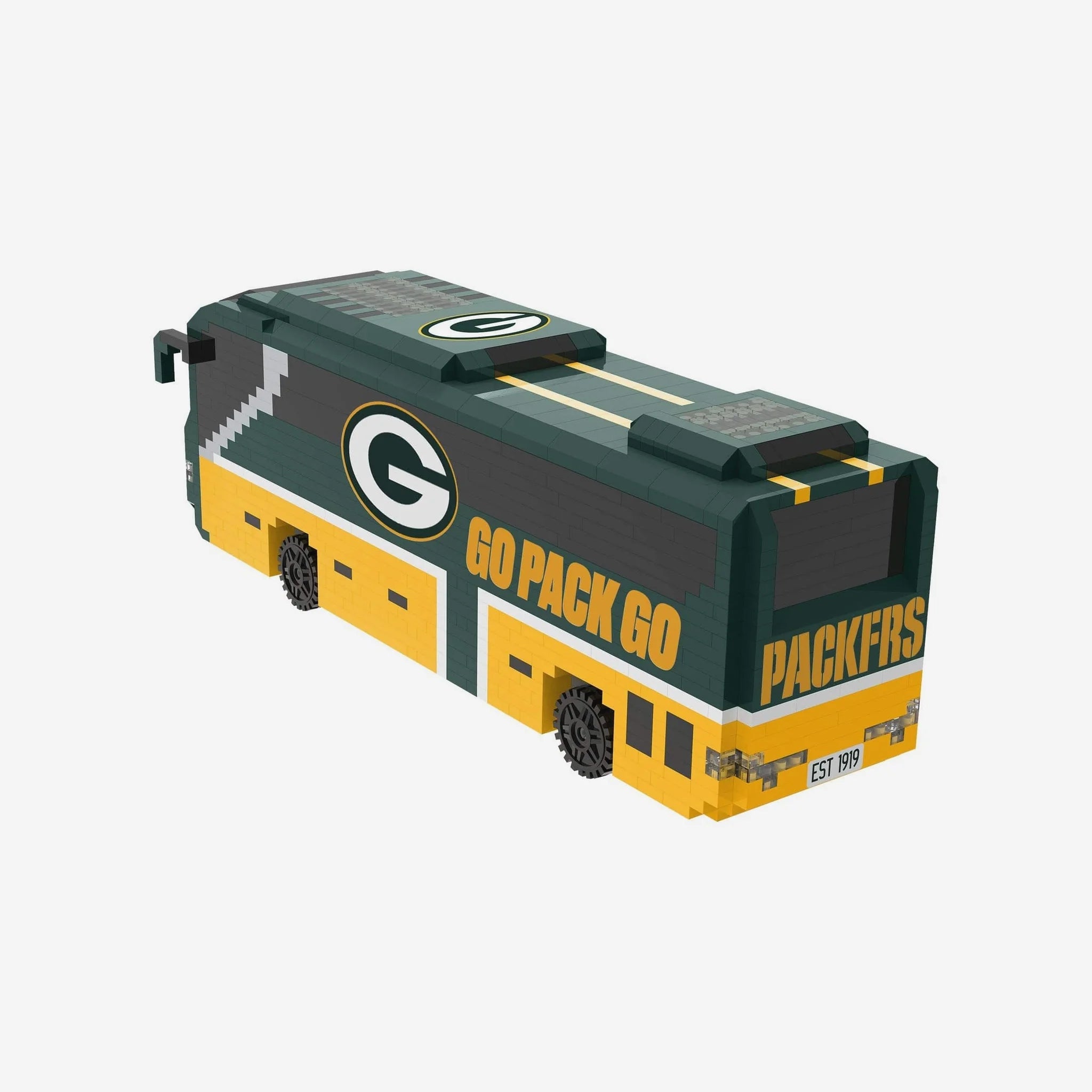 Mini Bus 3D Set Bloques Armable Foco NFL Green Bay Packers - NERIAS DEPORTES