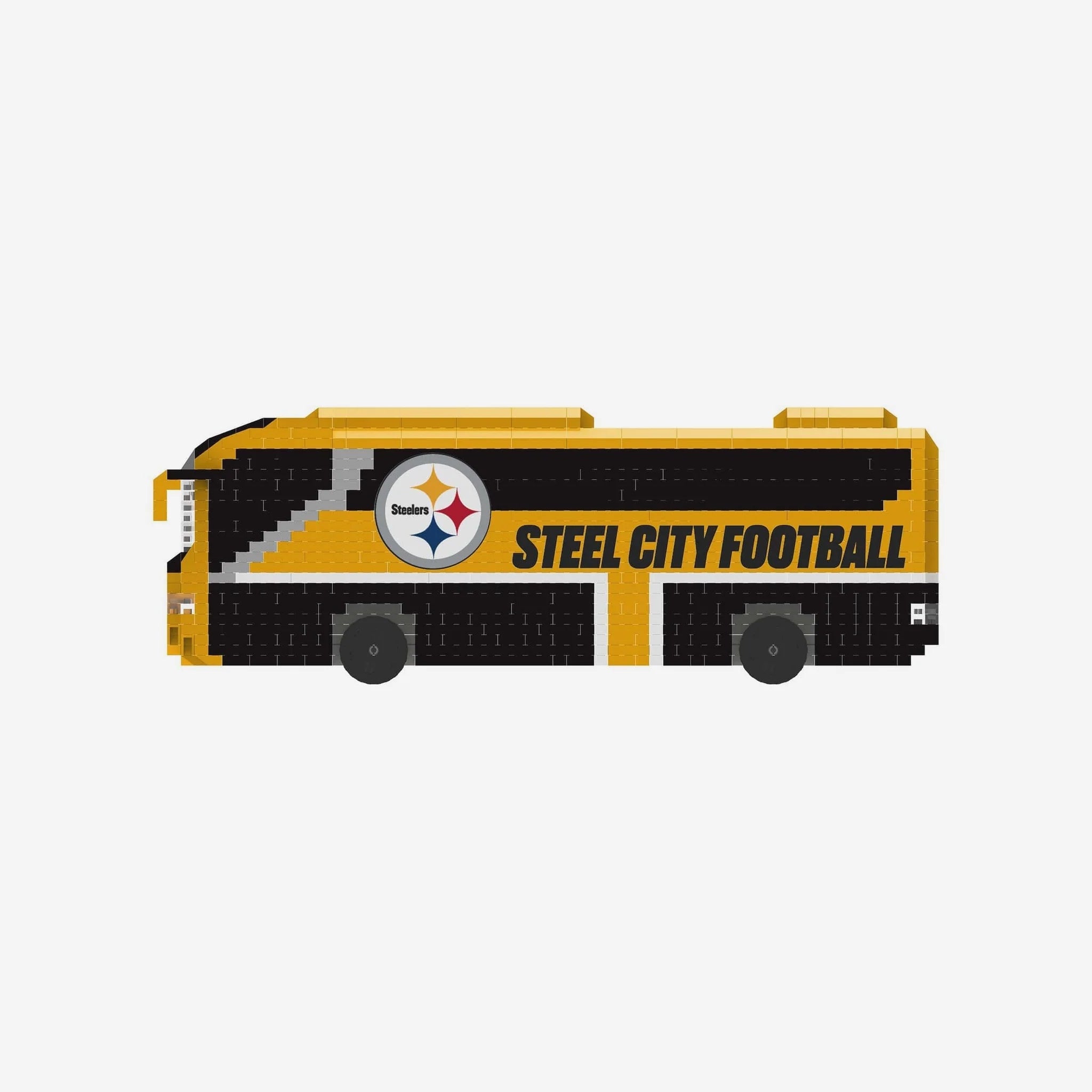 Mini Bus 3D Set Bloques Armable Foco NFL Pittsburgh Steelers - NERIAS DEPORTES