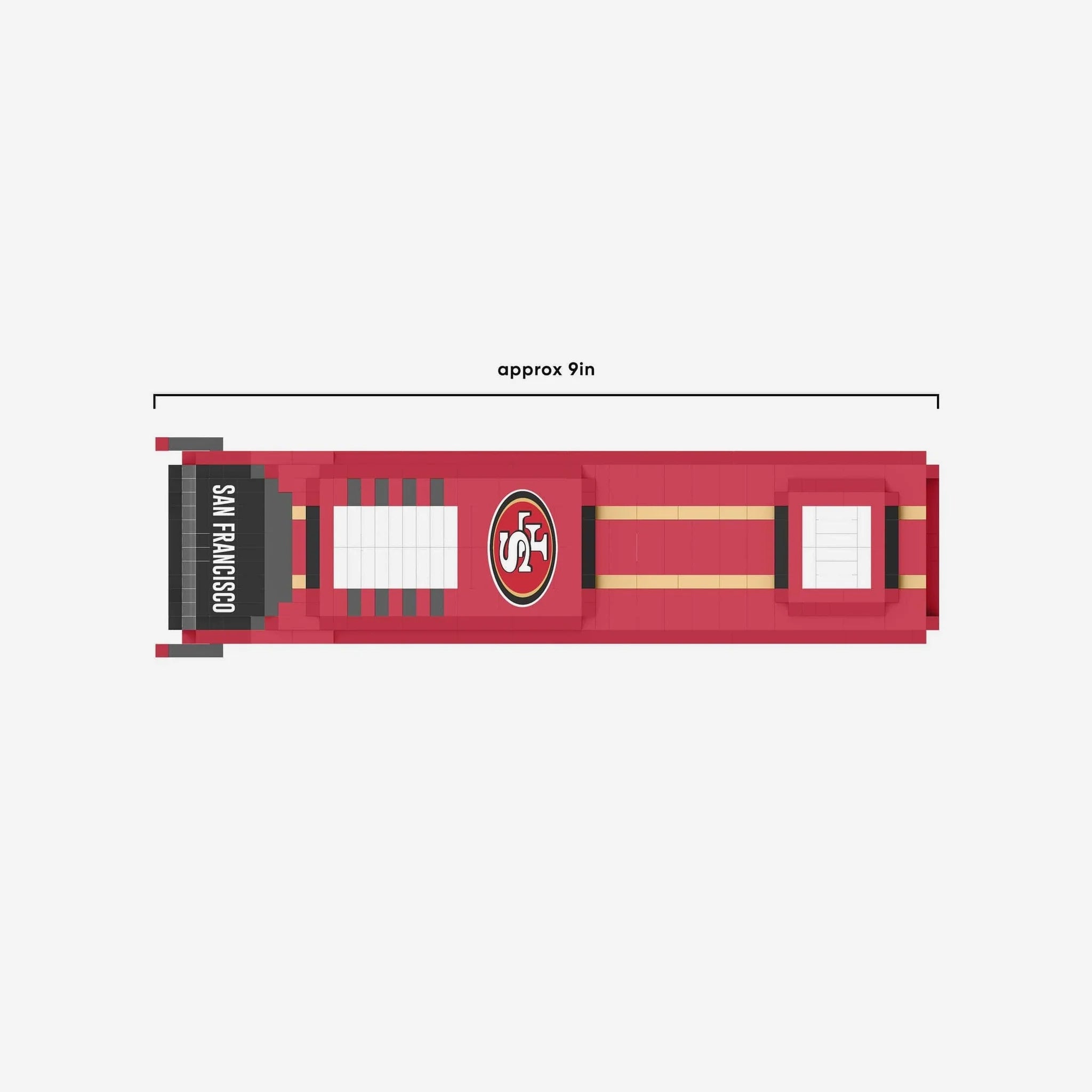 Mini Bus 3D Set Bloques Armable Foco NFL San Francisco 49ers - NERIAS DEPORTES