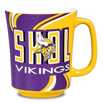 Taza De Cerámica 400ml Evergreen Con Caja Vikings