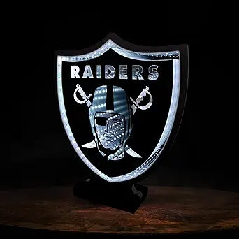 Letrero Luminoso Logo Led Infinity 35cm x 43cm Raiders