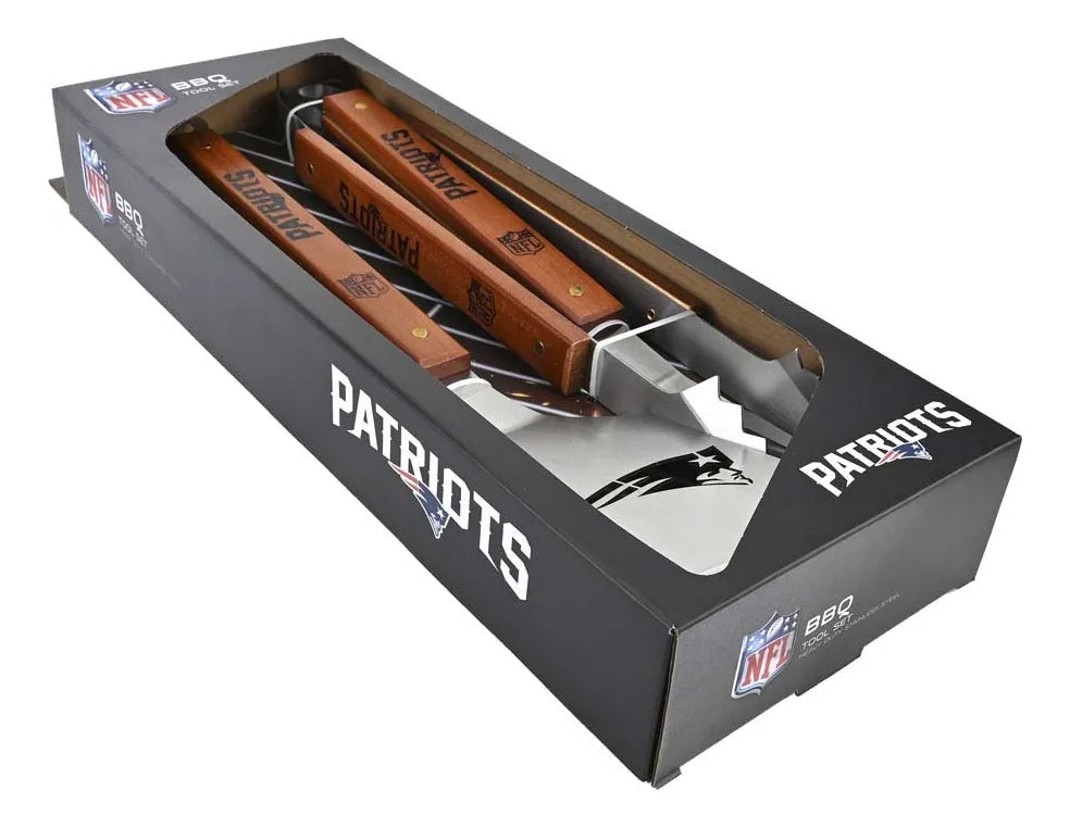 Bbq Set 3 Pzas Set Parrillero NFL New England Patriots