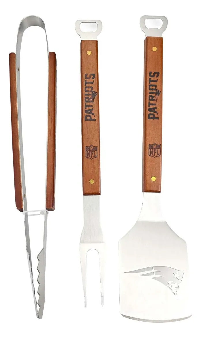 Bbq Set 3 Pzas Set Parrillero NFL New England Patriots