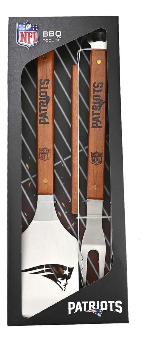 Bbq Set 3 Pzas Set Parrillero NFL New England Patriots