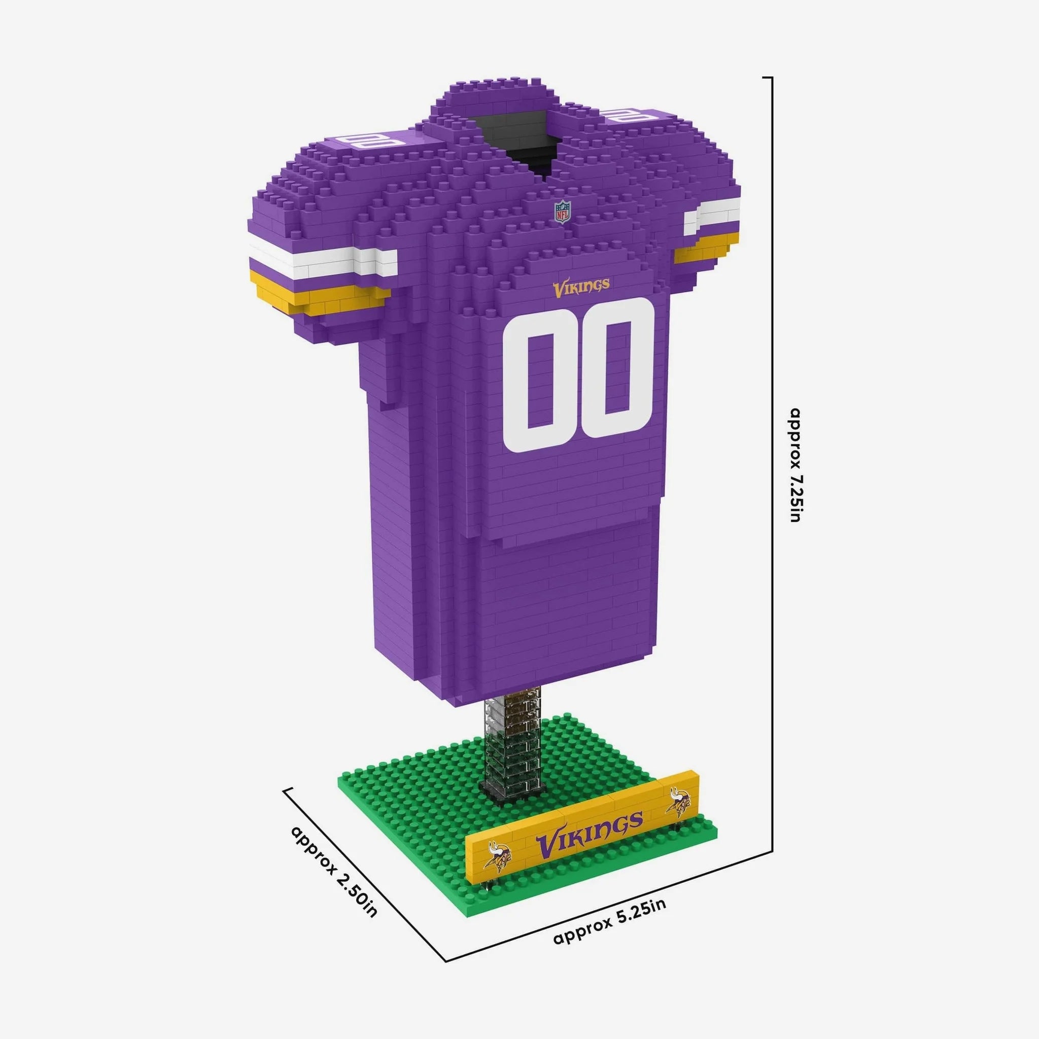 Set De Bloques Armable Mini Jersey 3D Foco NFL Vikings - NERIAS DEPORTES