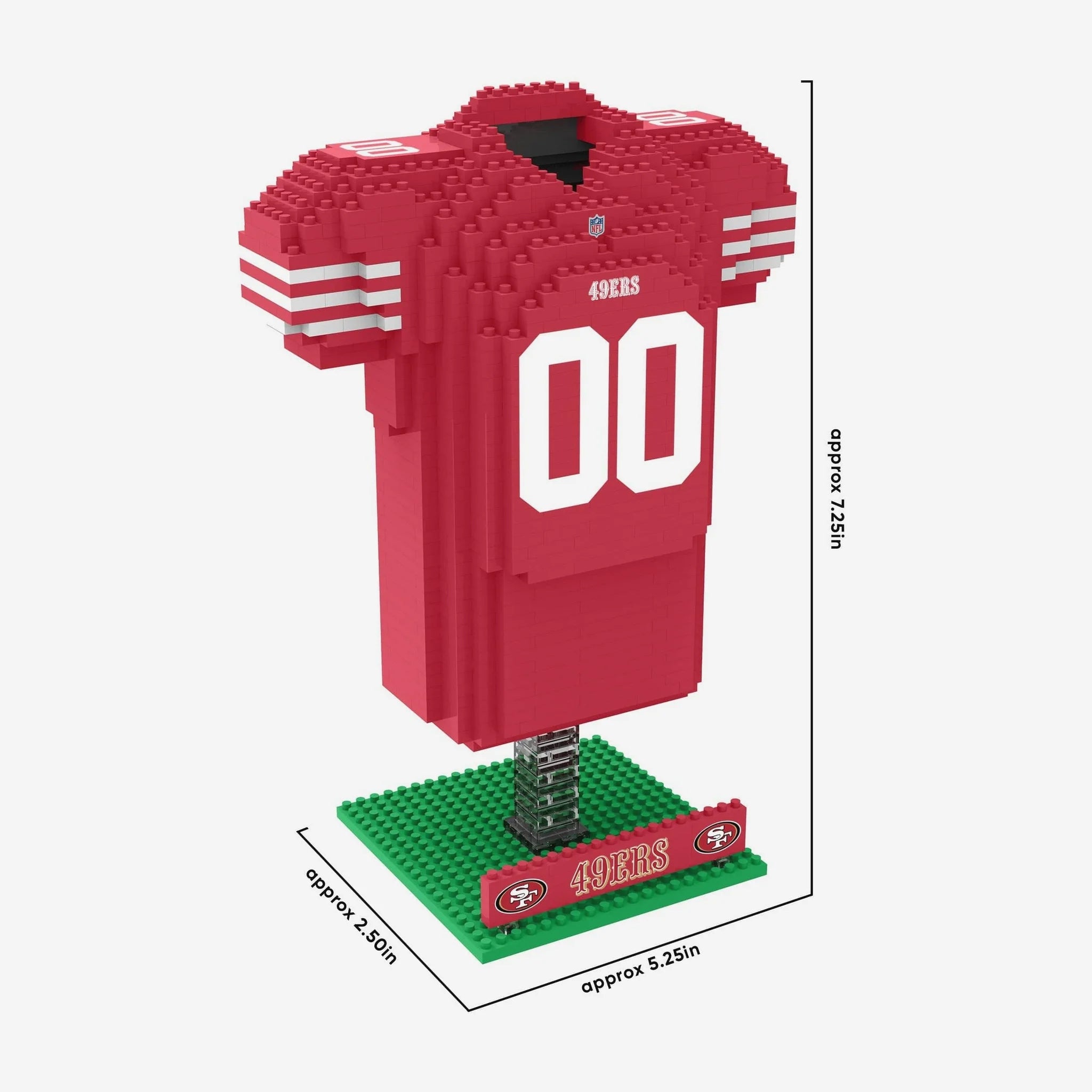 Set De Bloques Armable Mini Jersey 3D Foco NFL 49ers - NERIAS DEPORTES