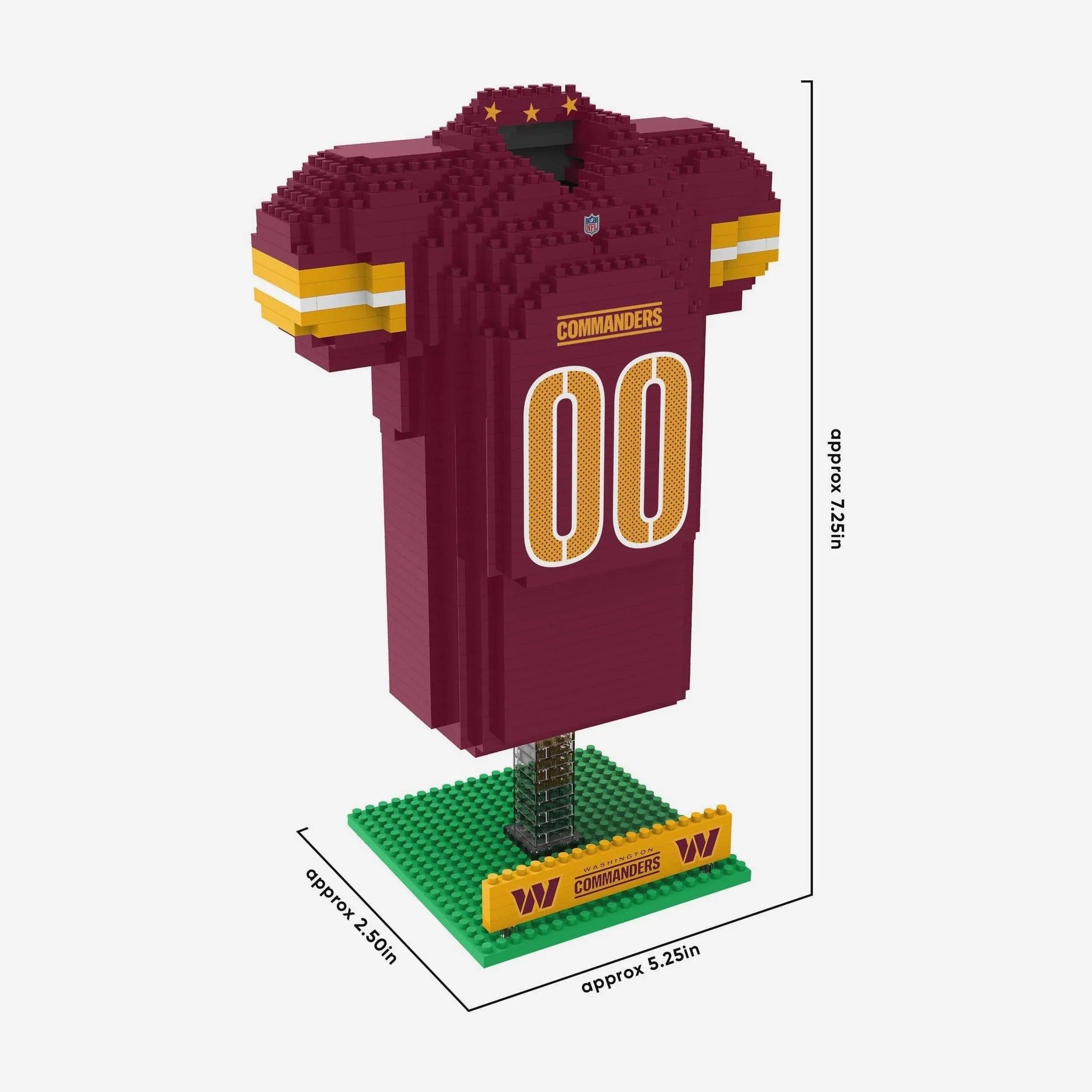 Set De Bloques Armable Mini Jersey 3D Foco NFL Commanders - NERIAS DEPORTES