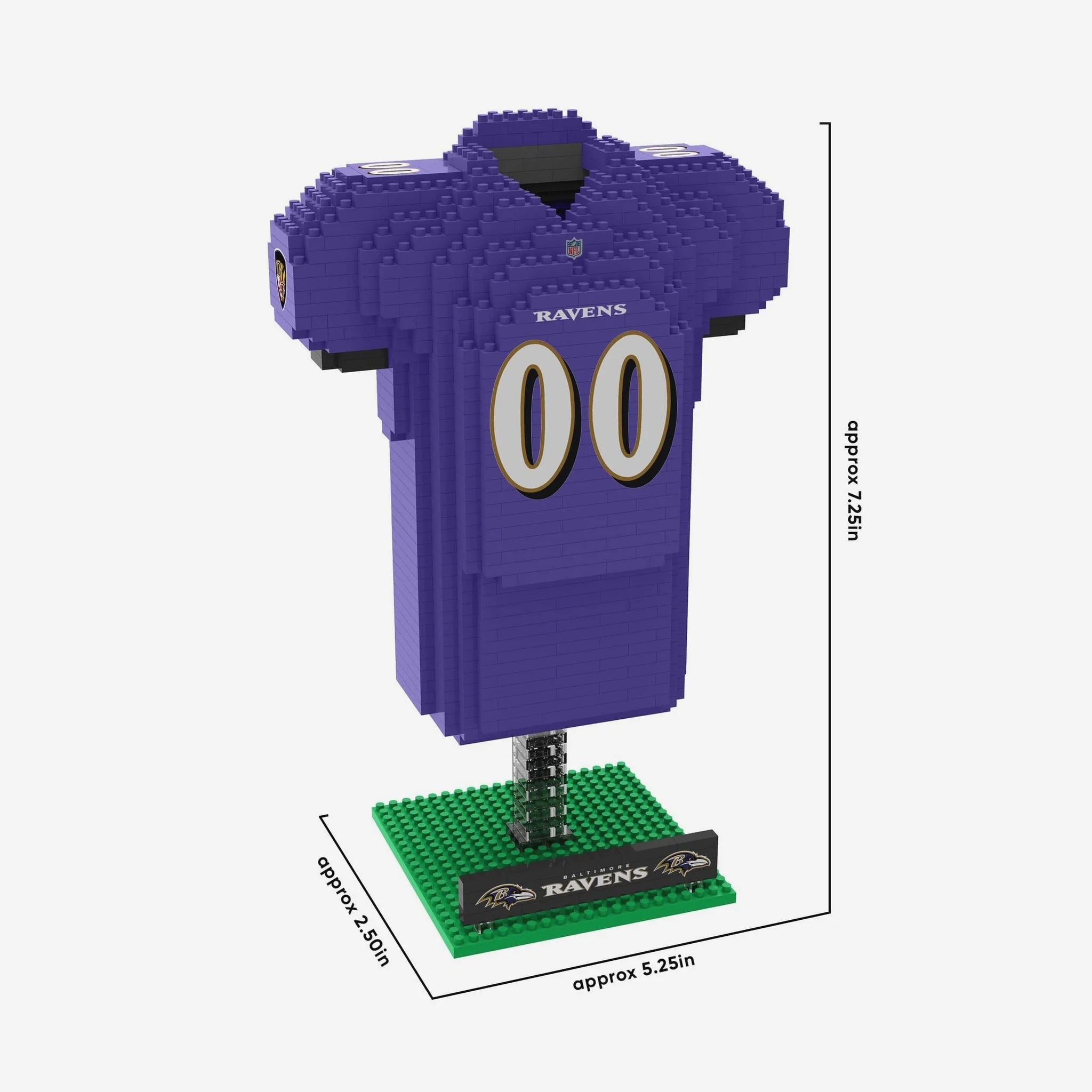 Set De Bloques Armable Mini Jersey 3D Foco NFL Ravens - NERIAS DEPORTES