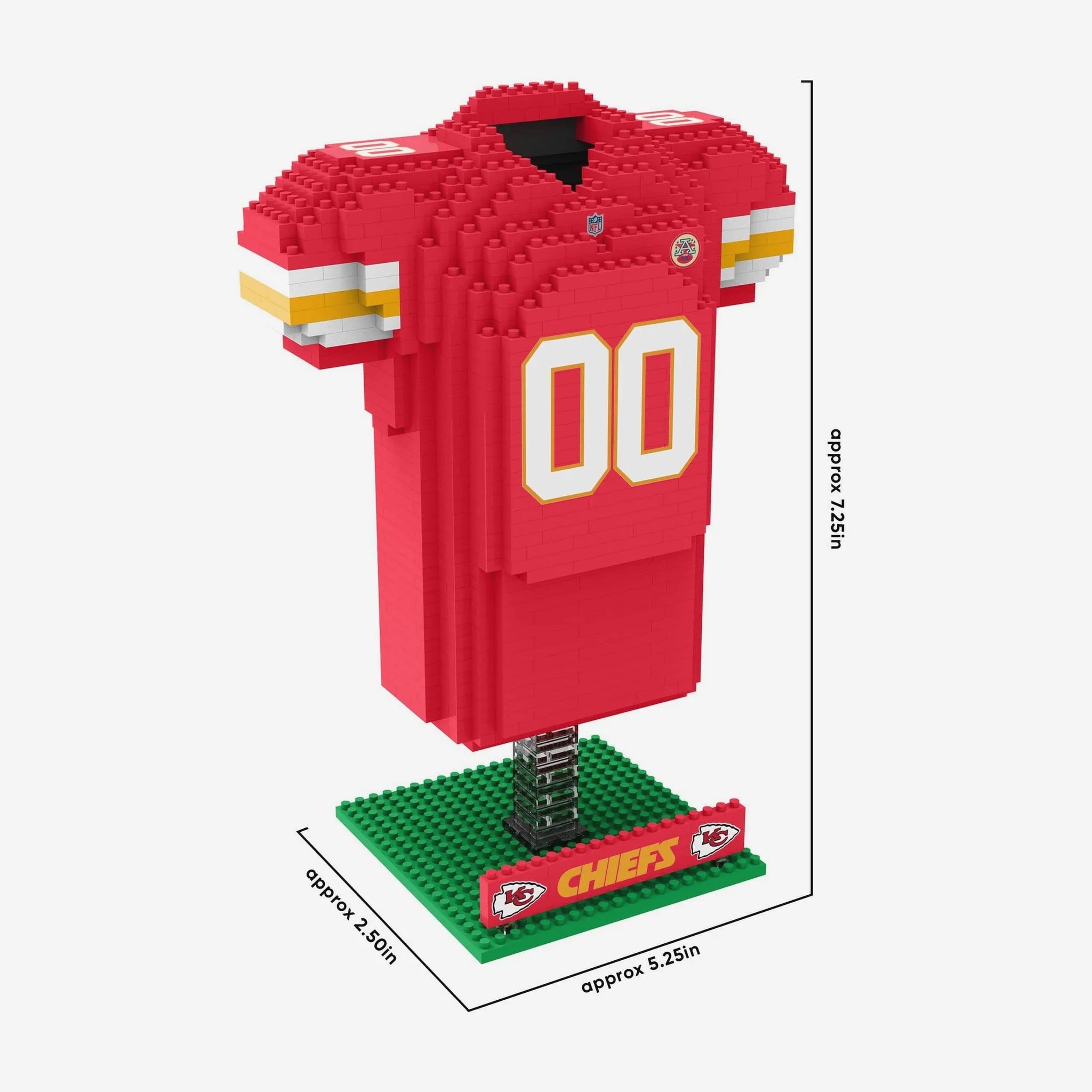 Set De Bloques Armable Mini Jersey 3D Foco NFL Chiefs