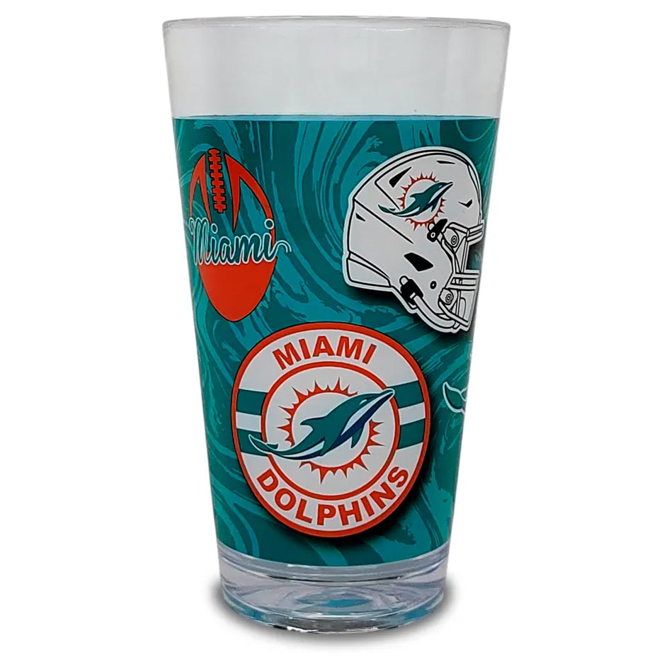 Vaso De Plástico Splat MRL 680ml NFL Miami Dolphins