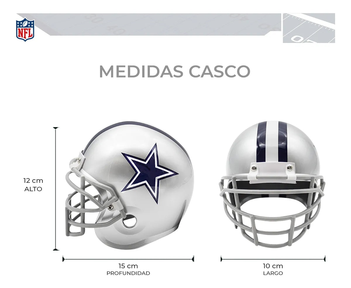 Lámpara Led Casco Flotante Giratorio NFL Dallas Cowboys