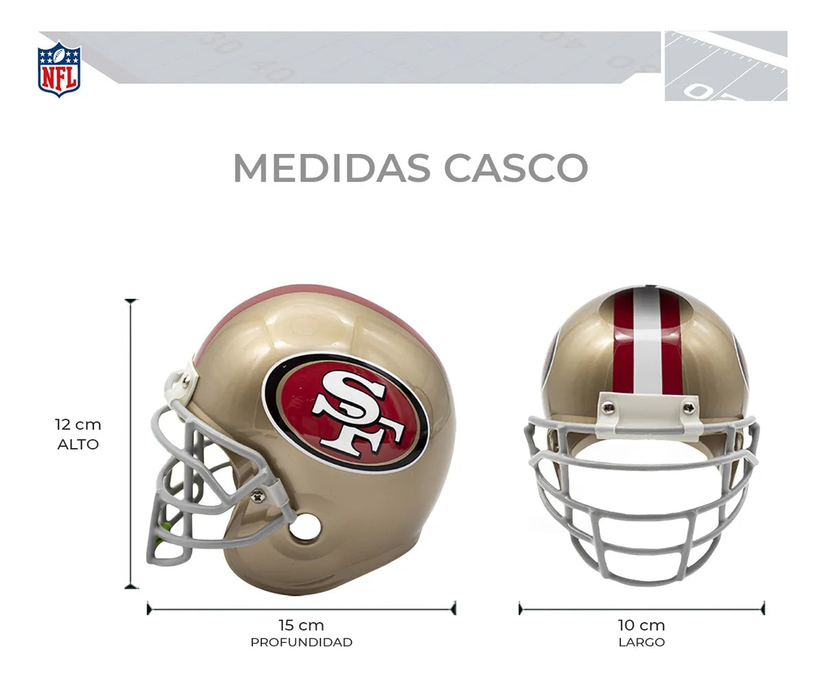 Lámpara Led Casco Flotante Giratorio NFL San Francisco 49ers - NERIAS DEPORTES
