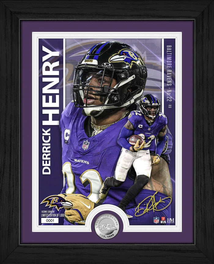 Cuadro HM Artist Proof Silver Coin Ravens Derrick Henry