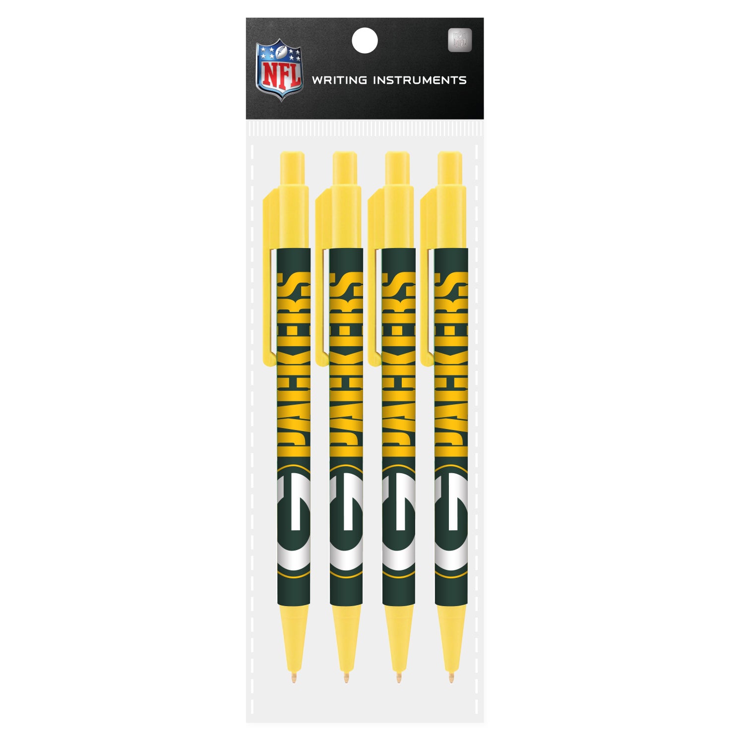 Plumas Mojo Cool Color 4 pack NFL Green Bay Packers
