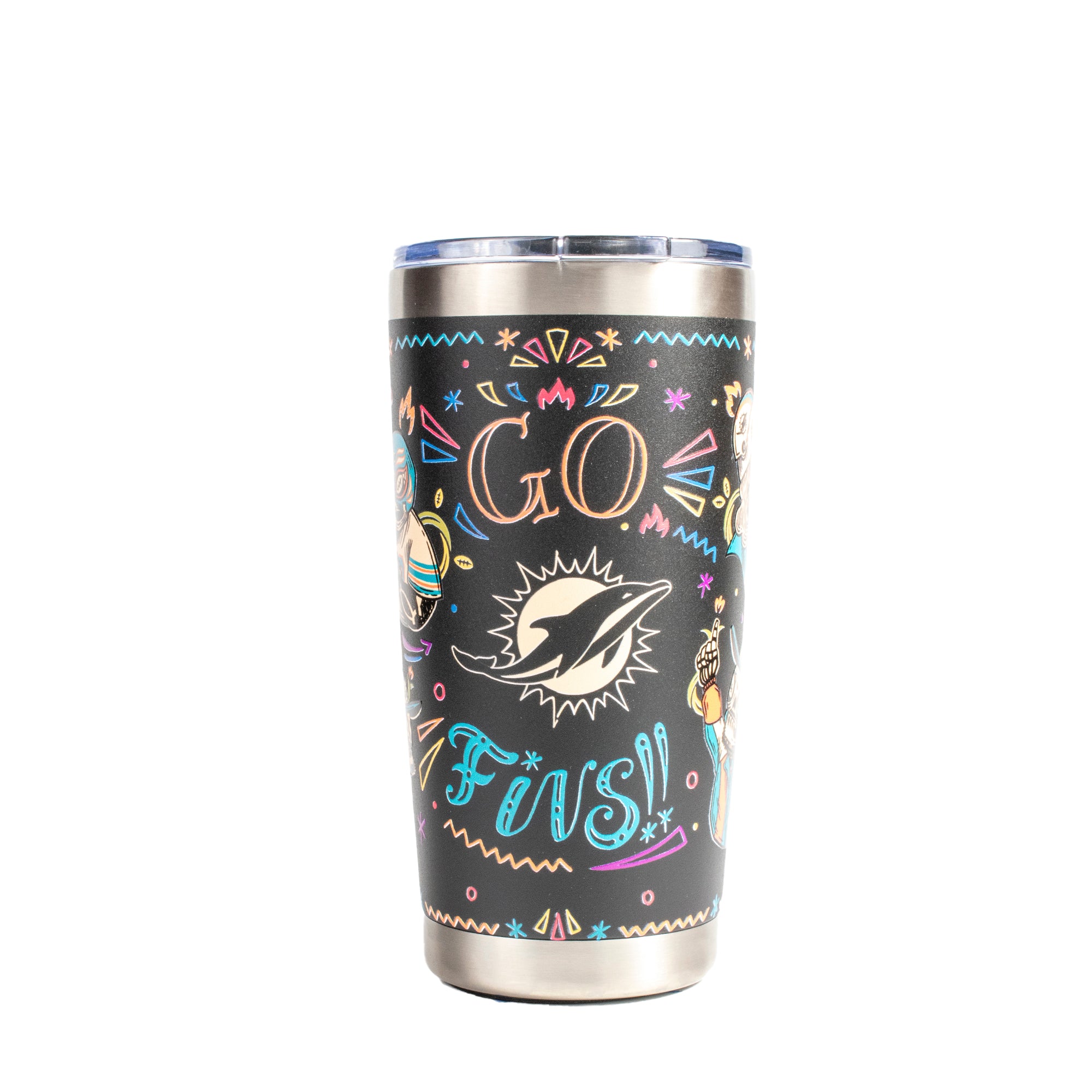 Termo Norday 20oz Hasta La Muerte 25 NFL Miami Dolphins