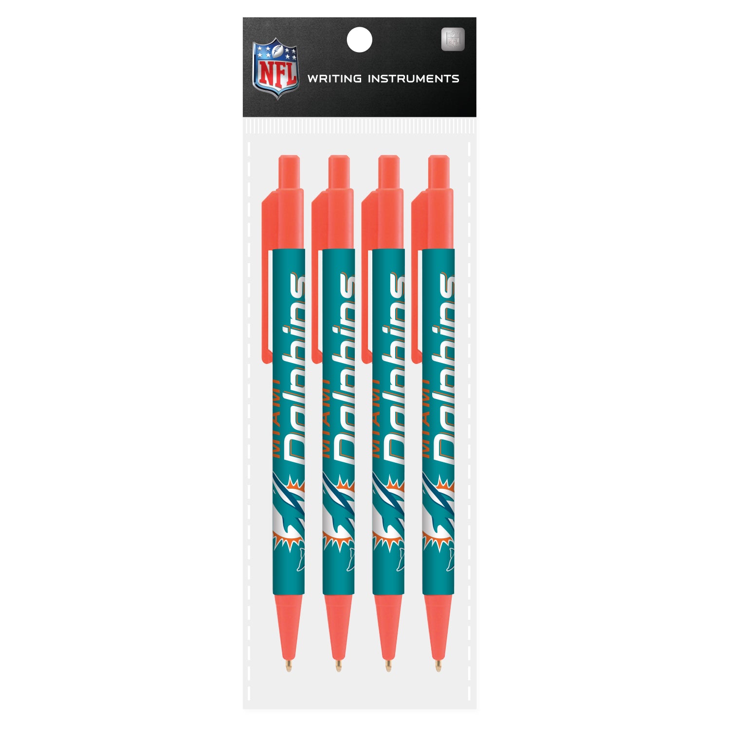 Plumas Mojo Cool Color 4 pack NFL Miami Dolphins - NERIAS DEPORTES