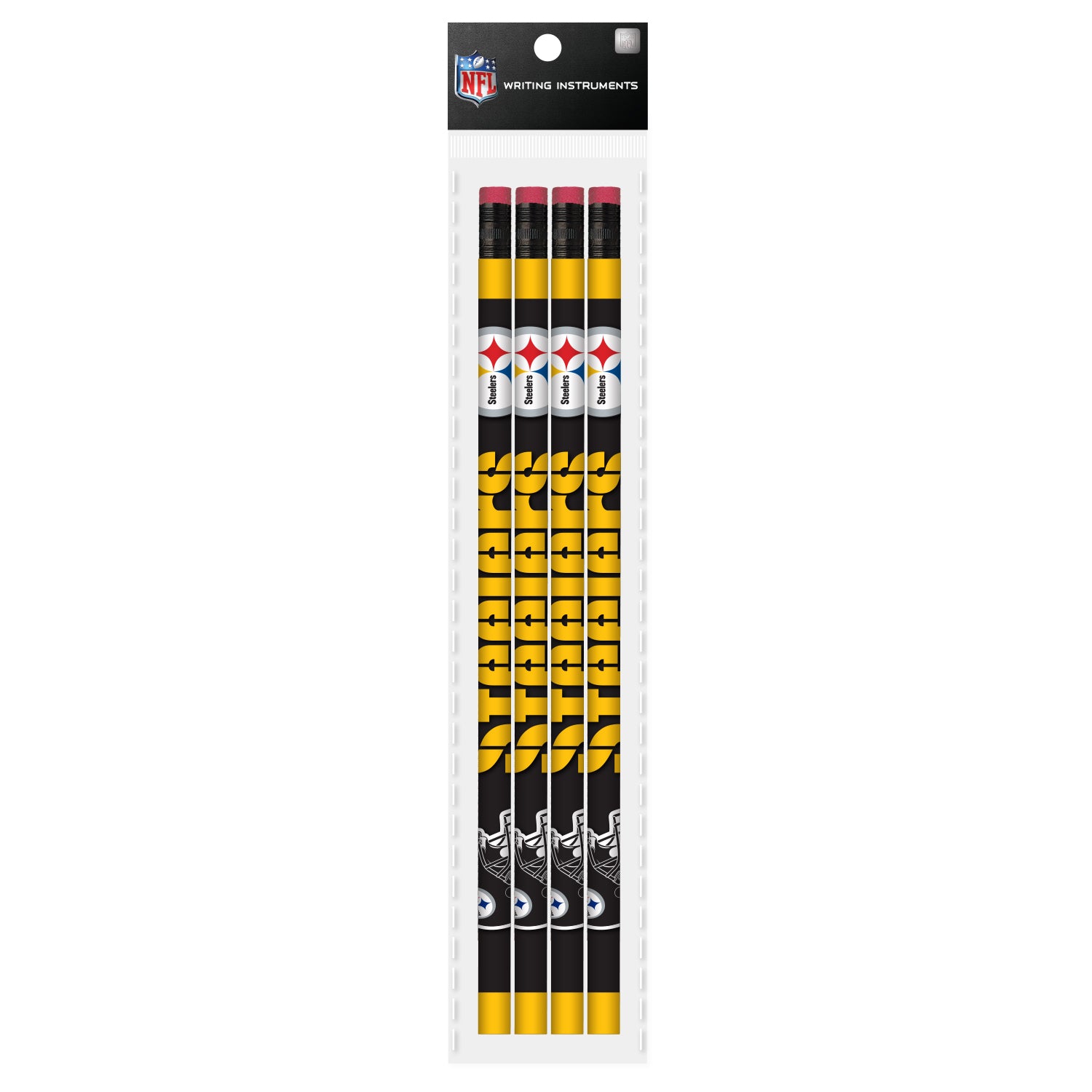 Lápices Mojo 4 pack NFL Pittsburgh Steelers