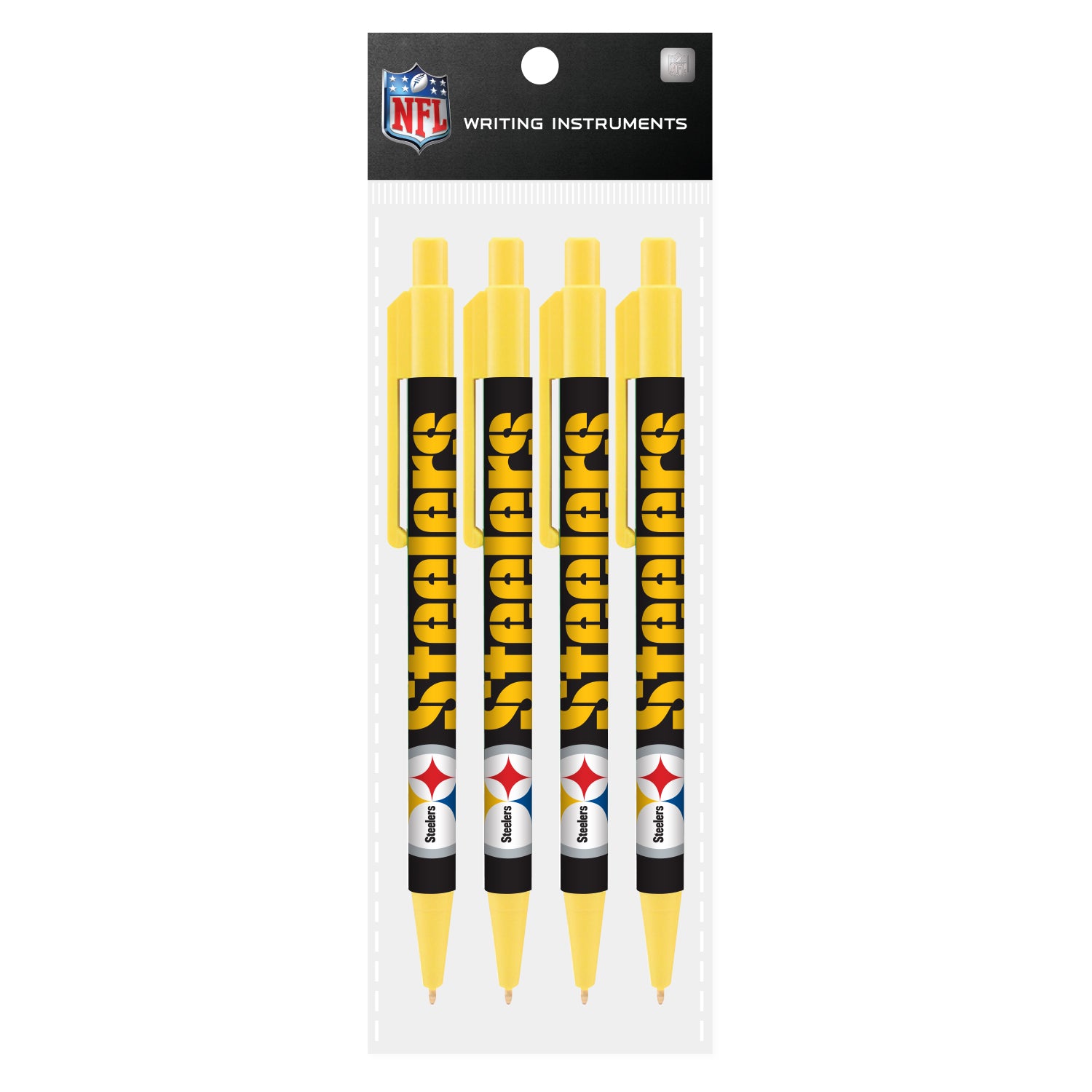 Plumas Mojo Cool Color 4 pack NFL Pittsburgh Steelers - NERIAS DEPORTES