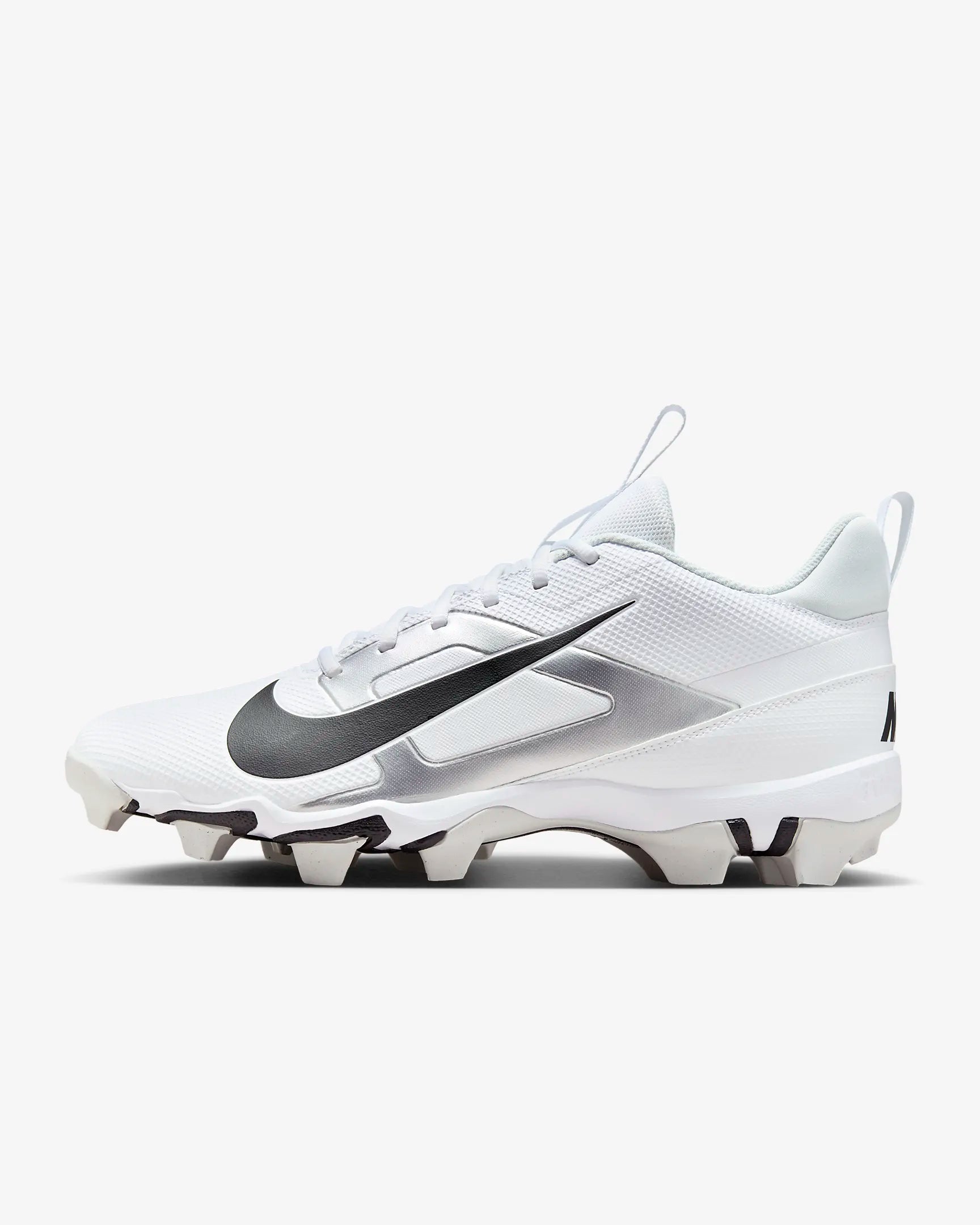White nike baseball cleats top