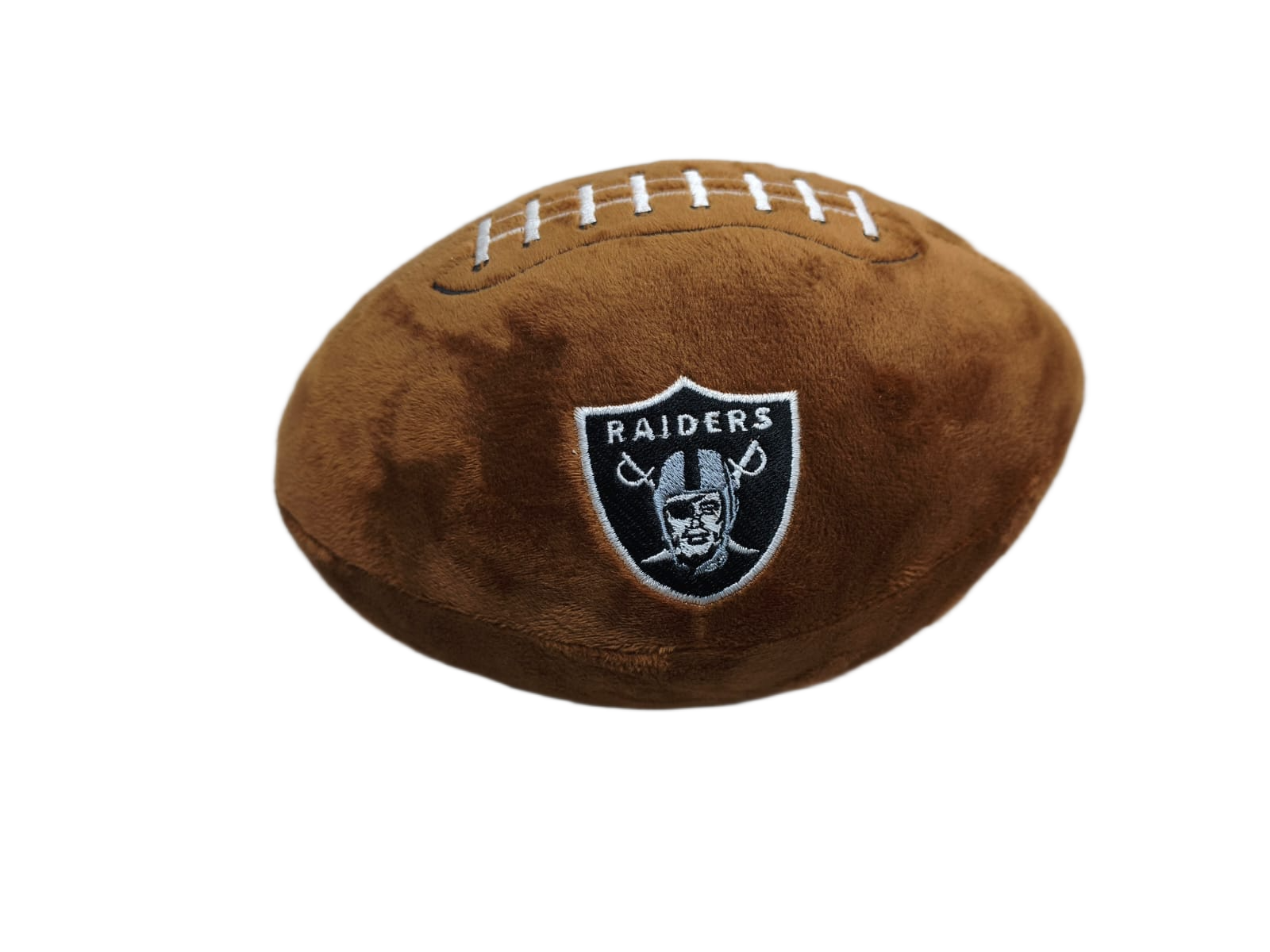 Peluche Balón Felpa Suave 23cm Bordado NFL Raiders - NERIAS DEPORTES