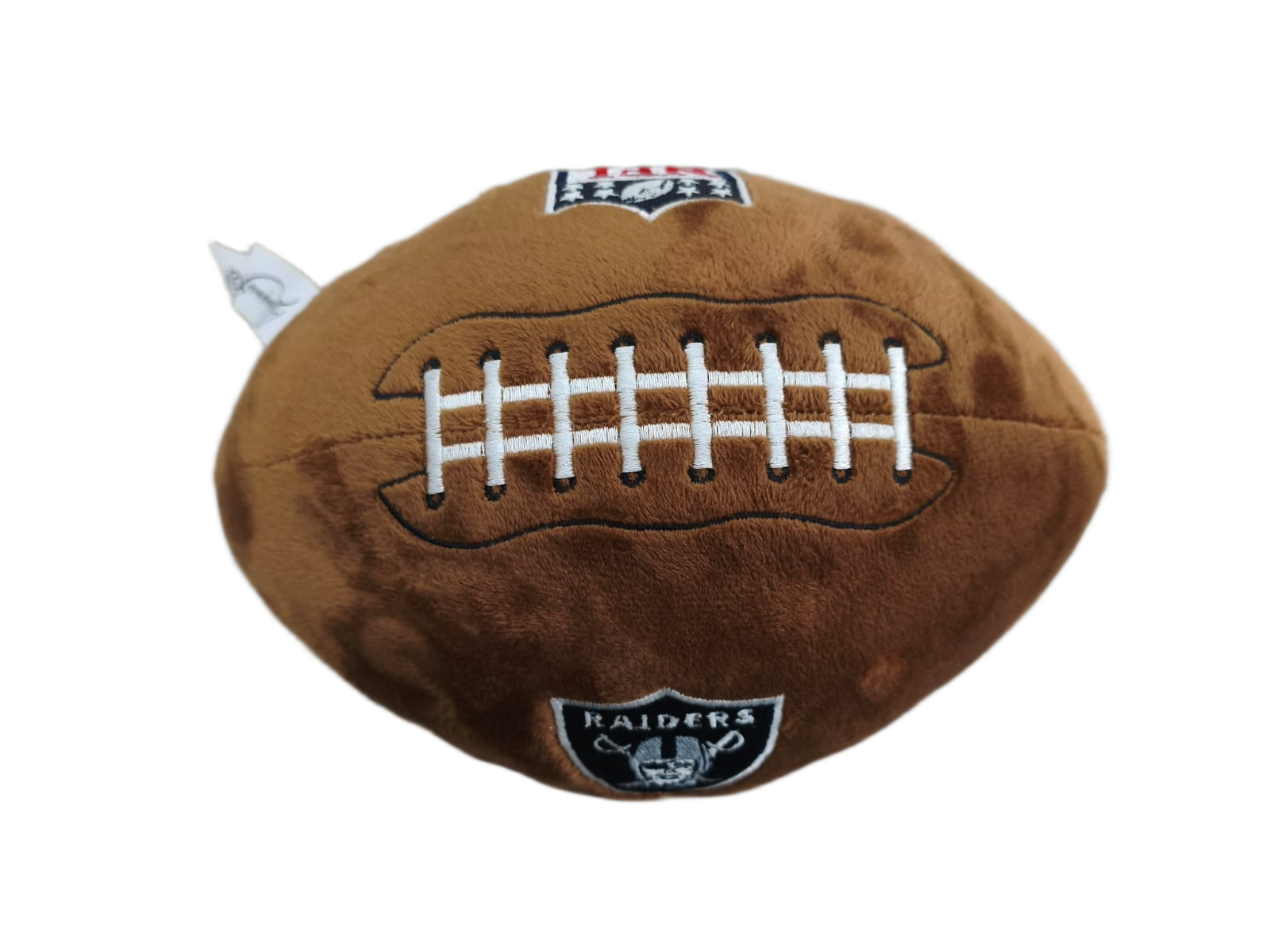 Peluche Balón Felpa Suave 23cm Bordado NFL Raiders - NERIAS DEPORTES