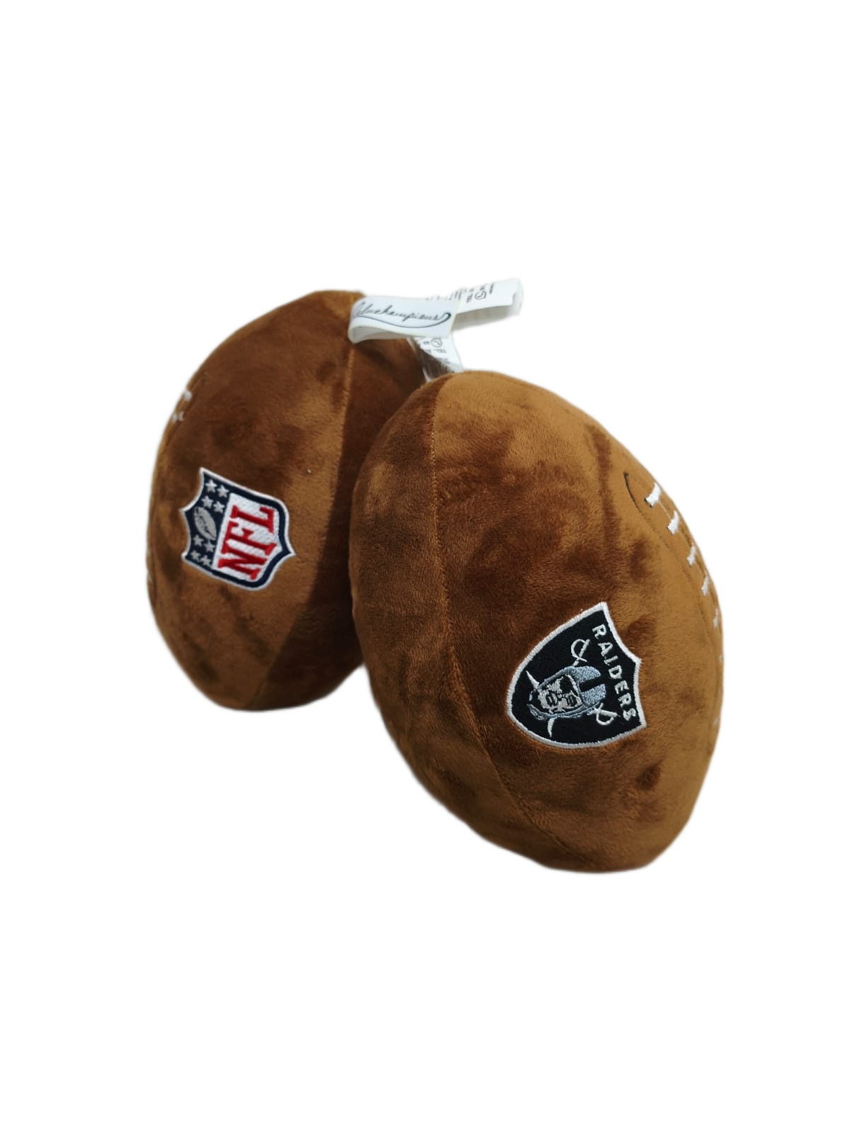Peluche Balón Felpa Suave 23cm Bordado NFL Raiders - NERIAS DEPORTES