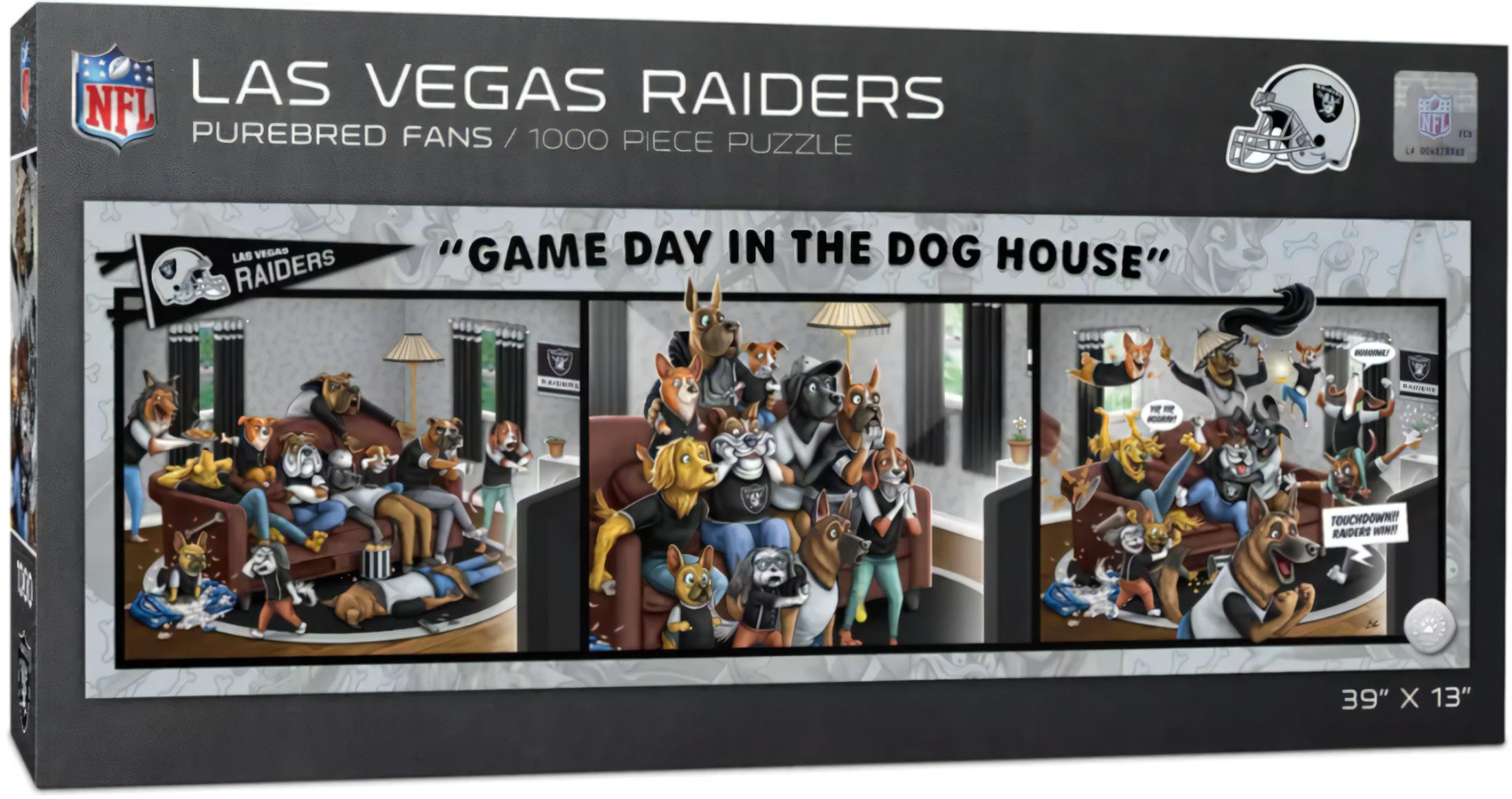 ROMPECABEZAS ″GAME DAY AT THE DOGS HOUSE″ 1000Pzas Raiders