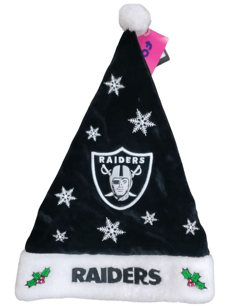 Gorro de Santa Navidad de Fútbol Americano NFL Raiders