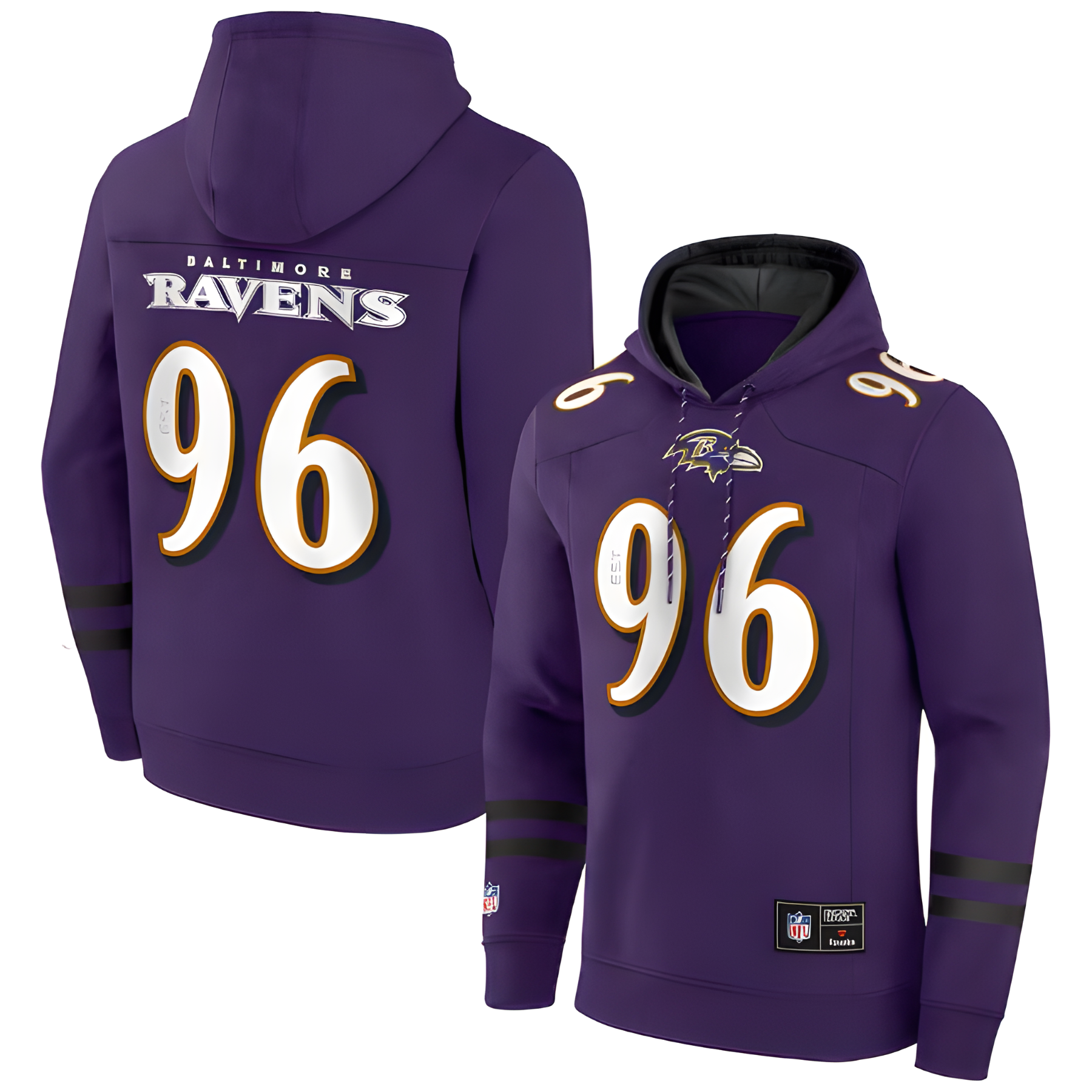 Sudadera Jersey Hoodie Ravens